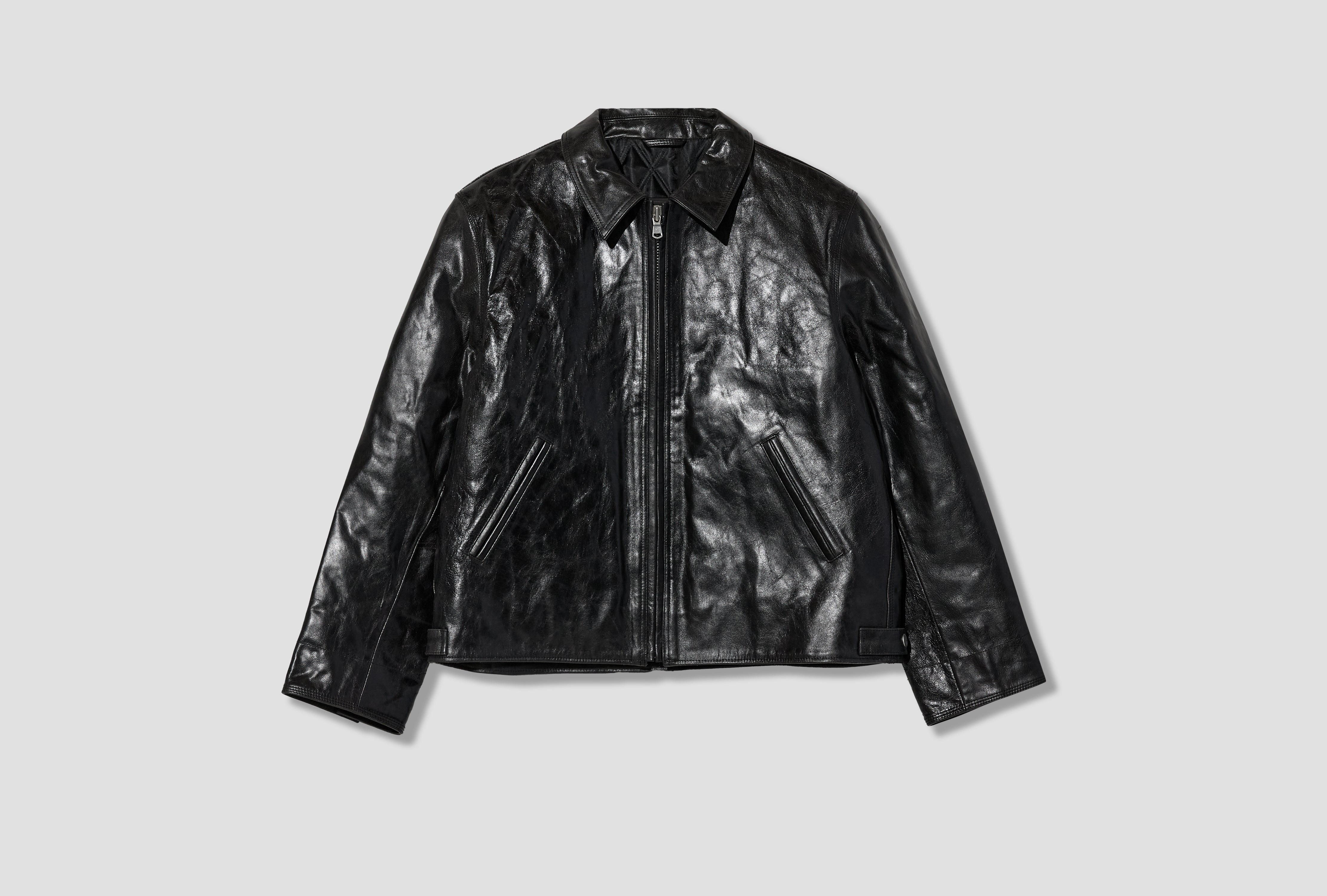 GARAGE JACKET LEATHER 115830 Black