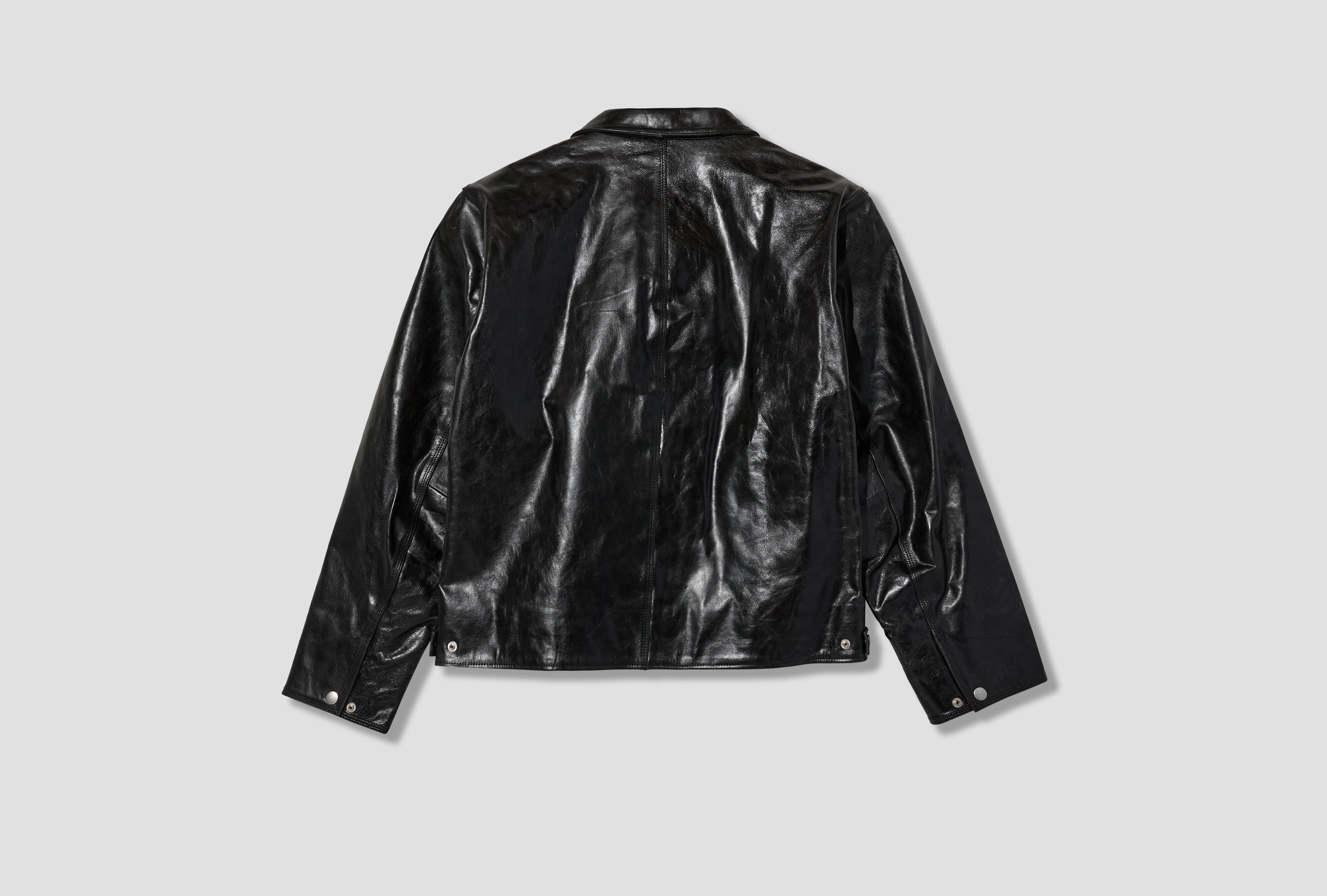 GARAGE JACKET LEATHER 115830 Black