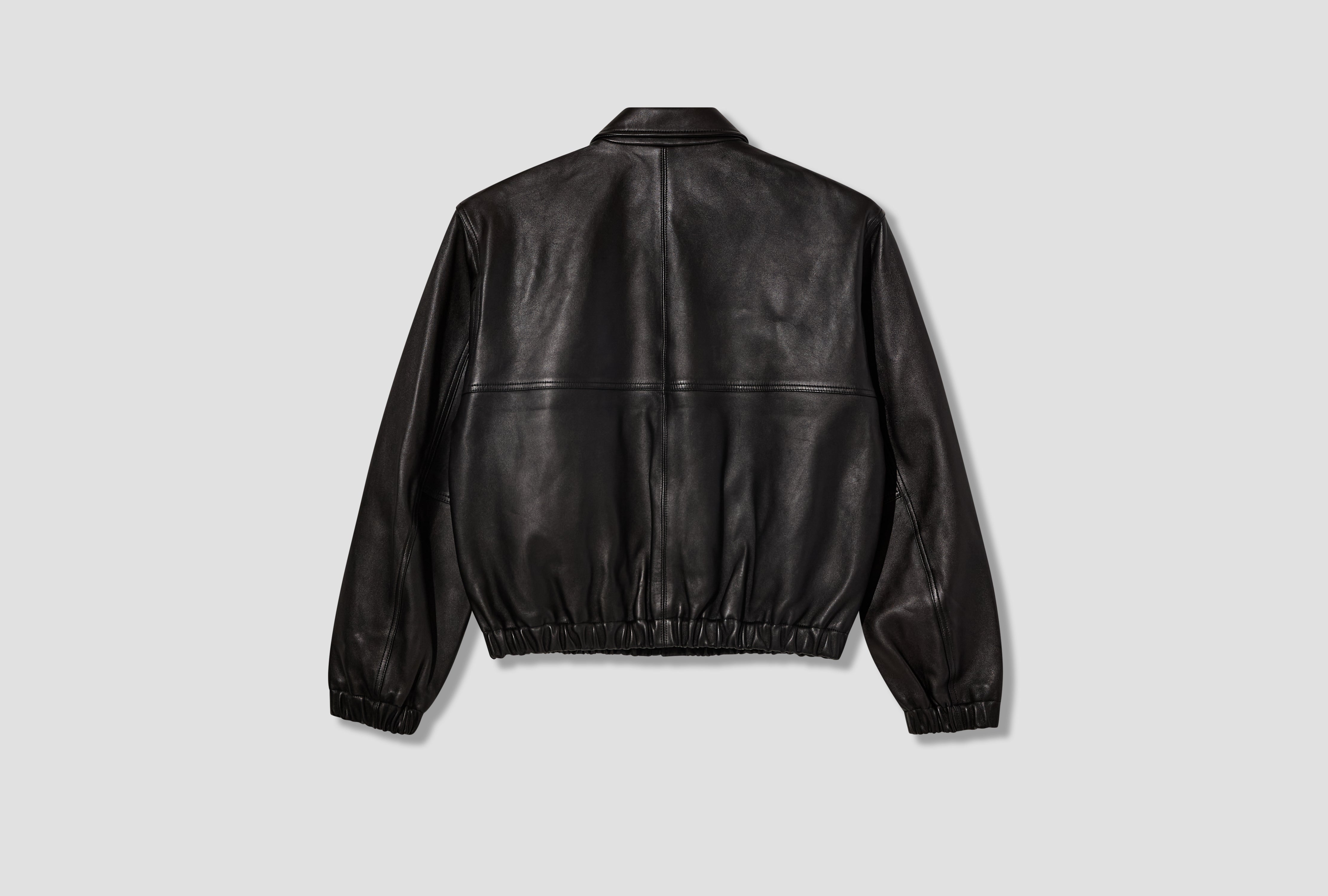 LEATHER WORK JACKET 115938 Black