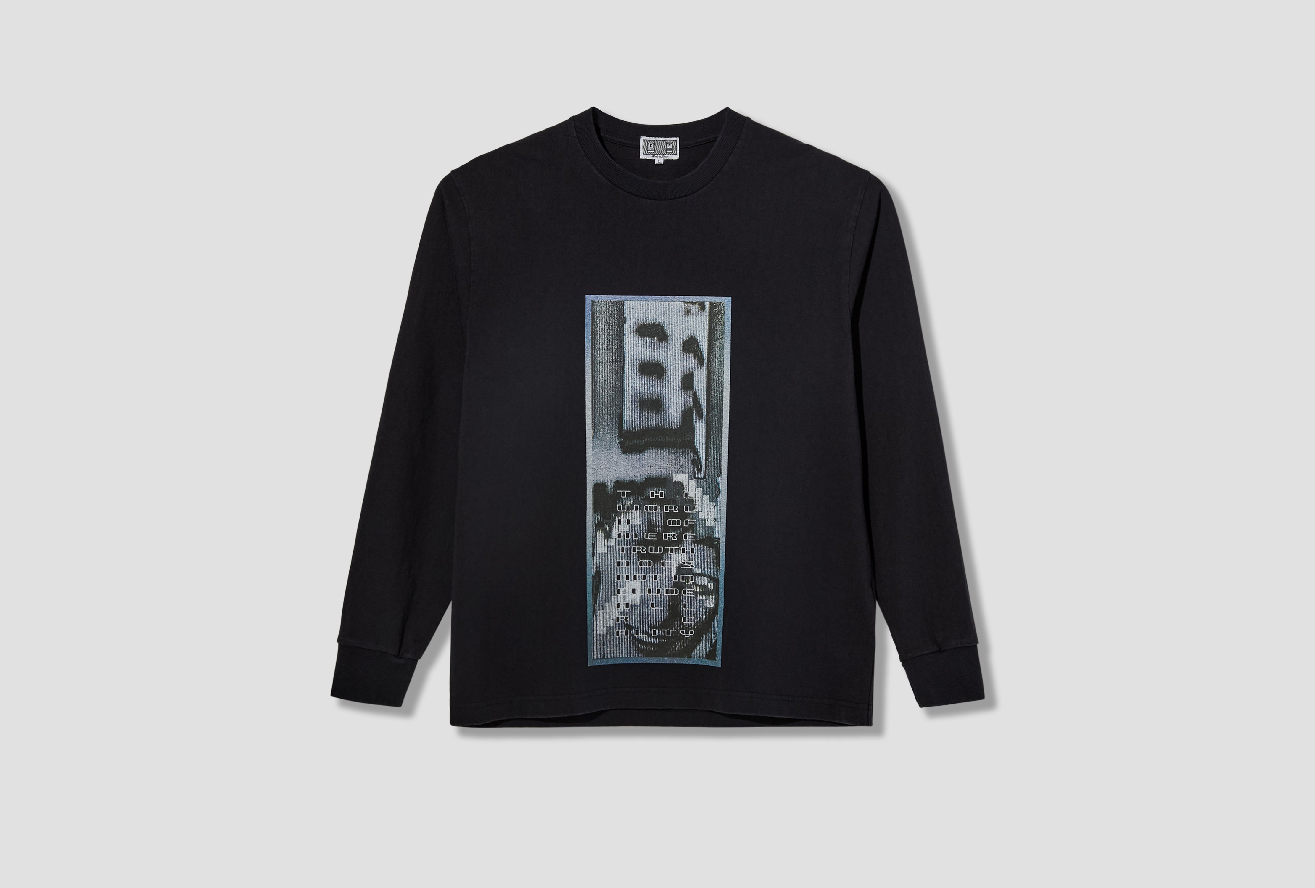 WASHED AS MERE REALITY LONG SLEEVE T CES30LT01 Black