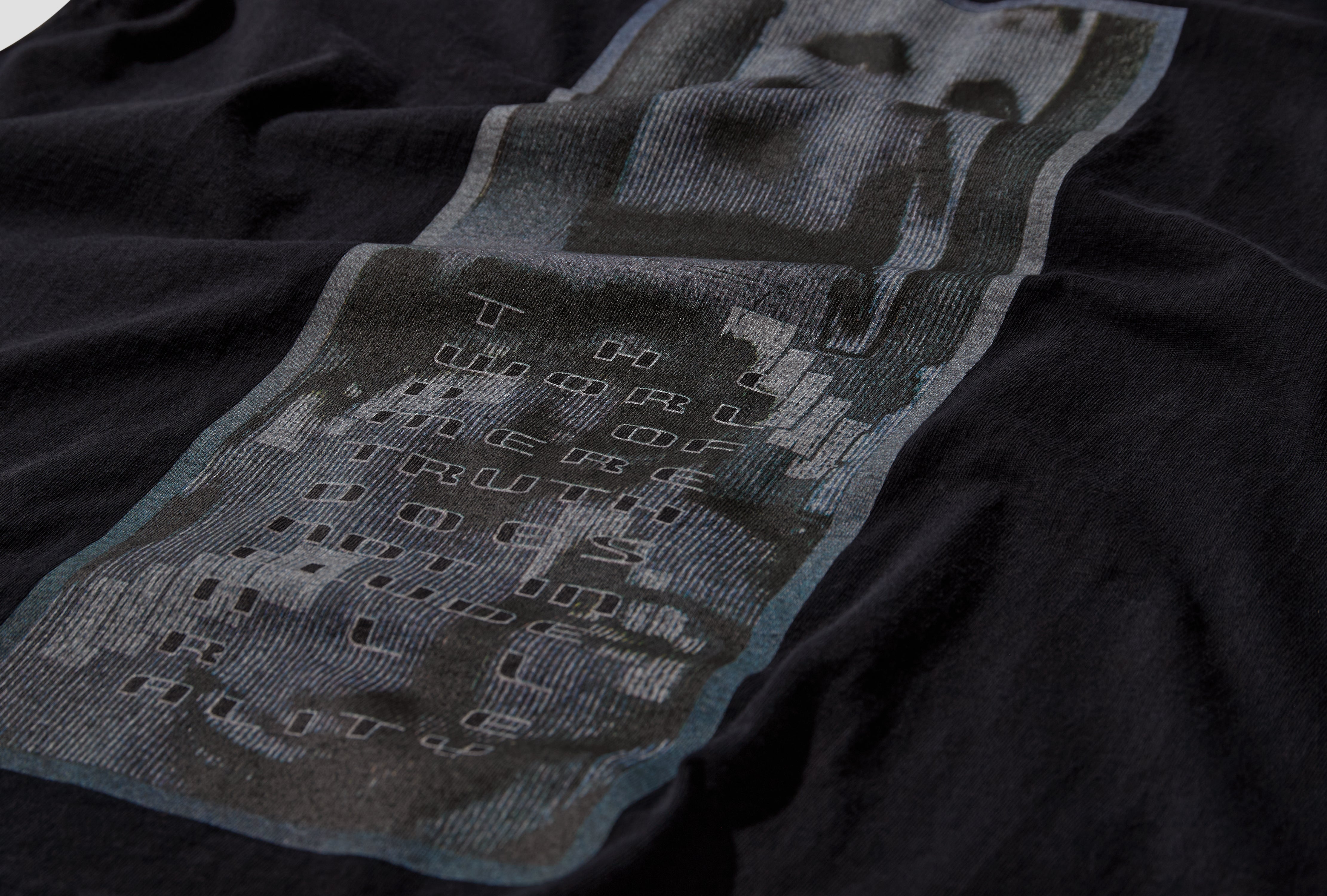 WASHED AS MERE REALITY LONG SLEEVE T CES30LT01 Black