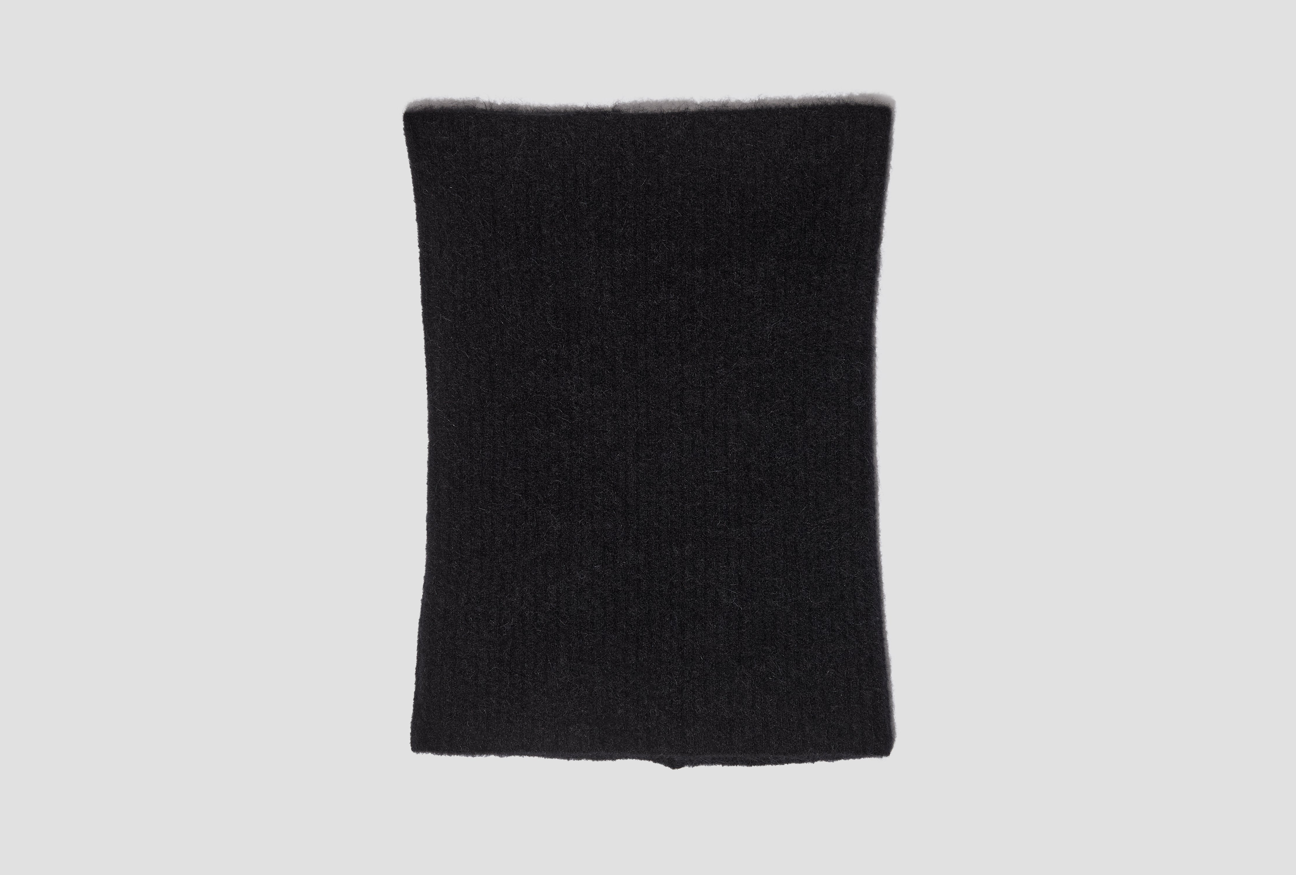 TUBE SCARF - ALPACA KNIT / BLACK RU02F4484 KWP