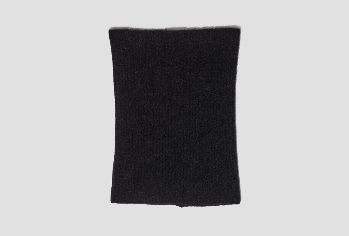 TUBE SCARF - ALPACA KNIT / BLACK RU02F4484 KWP