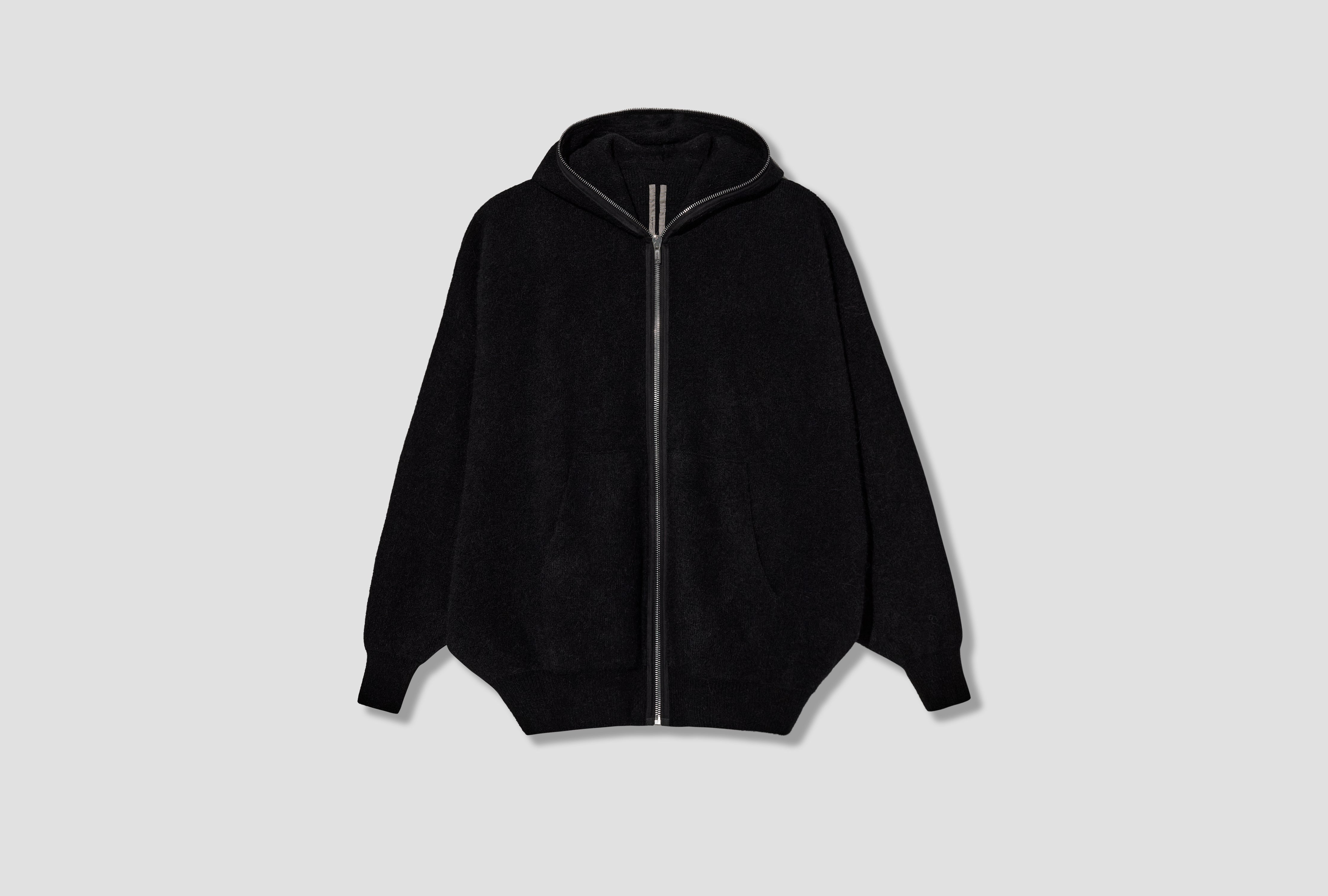 GIMP HUN HOODIE - ALPACA KNIT / RU02F4687 KWP BLACK