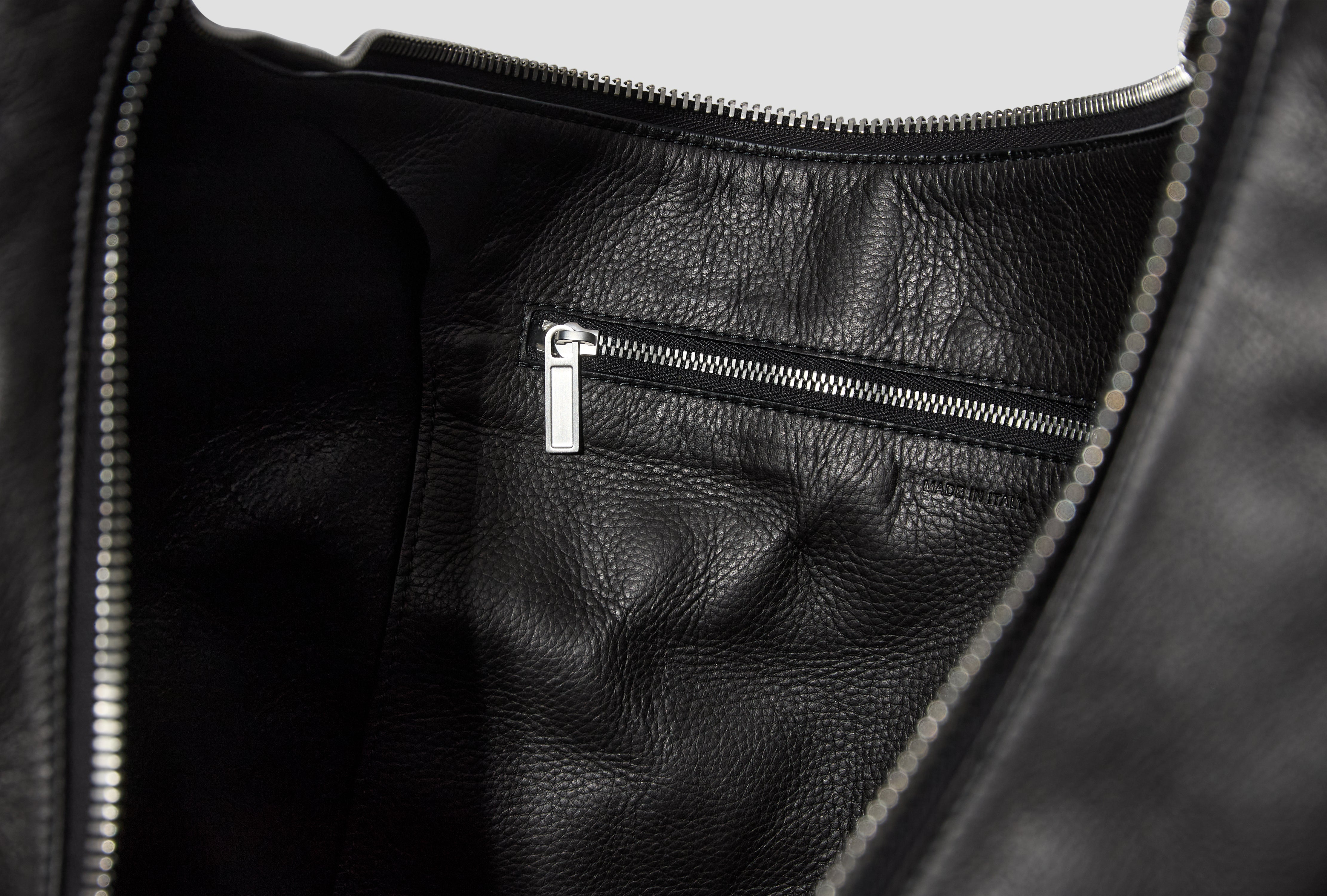 GEMINI BAG - GRAINY COW RA02F0924 LCN BLACK