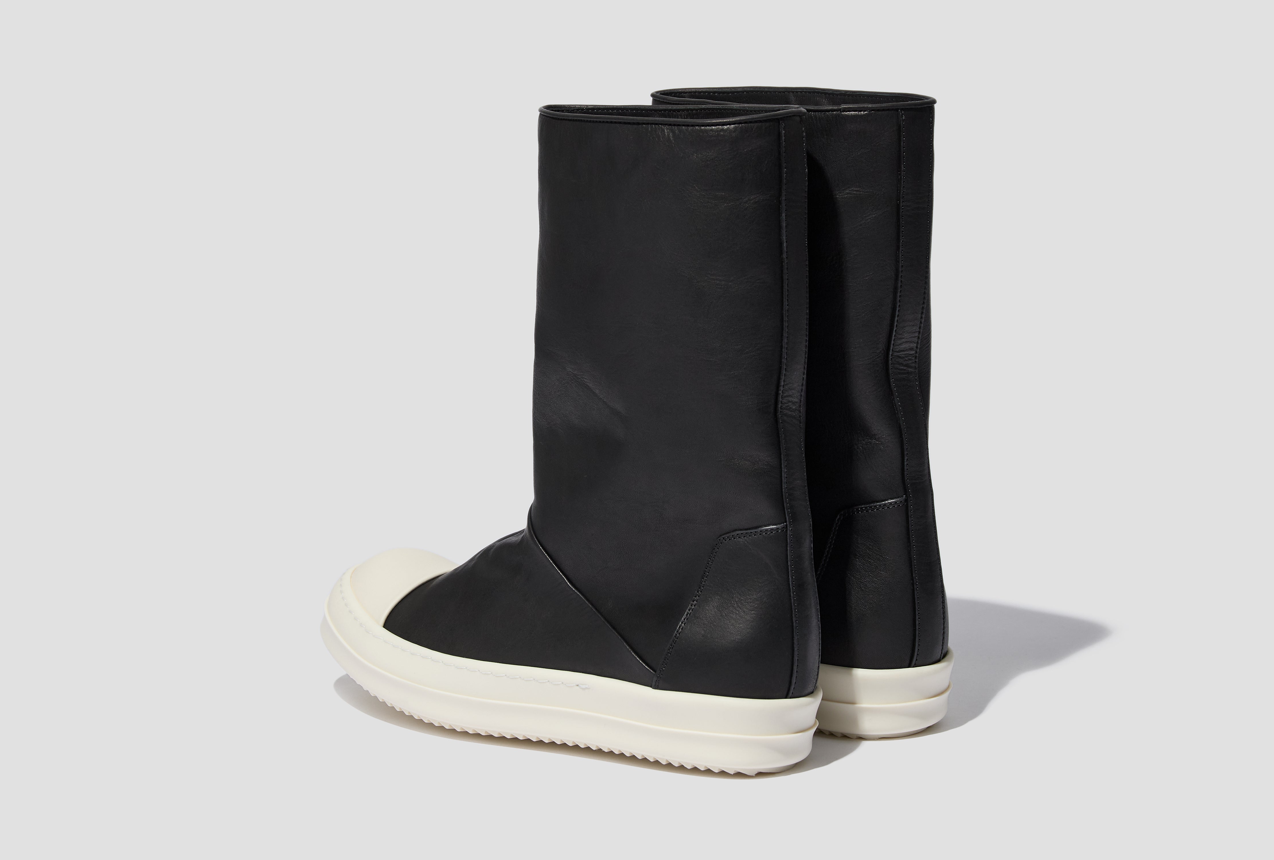 SNEAKWADERS - WASHED CALF LEATHER / RU02F4886 LOO BLACK/MILK/MILK