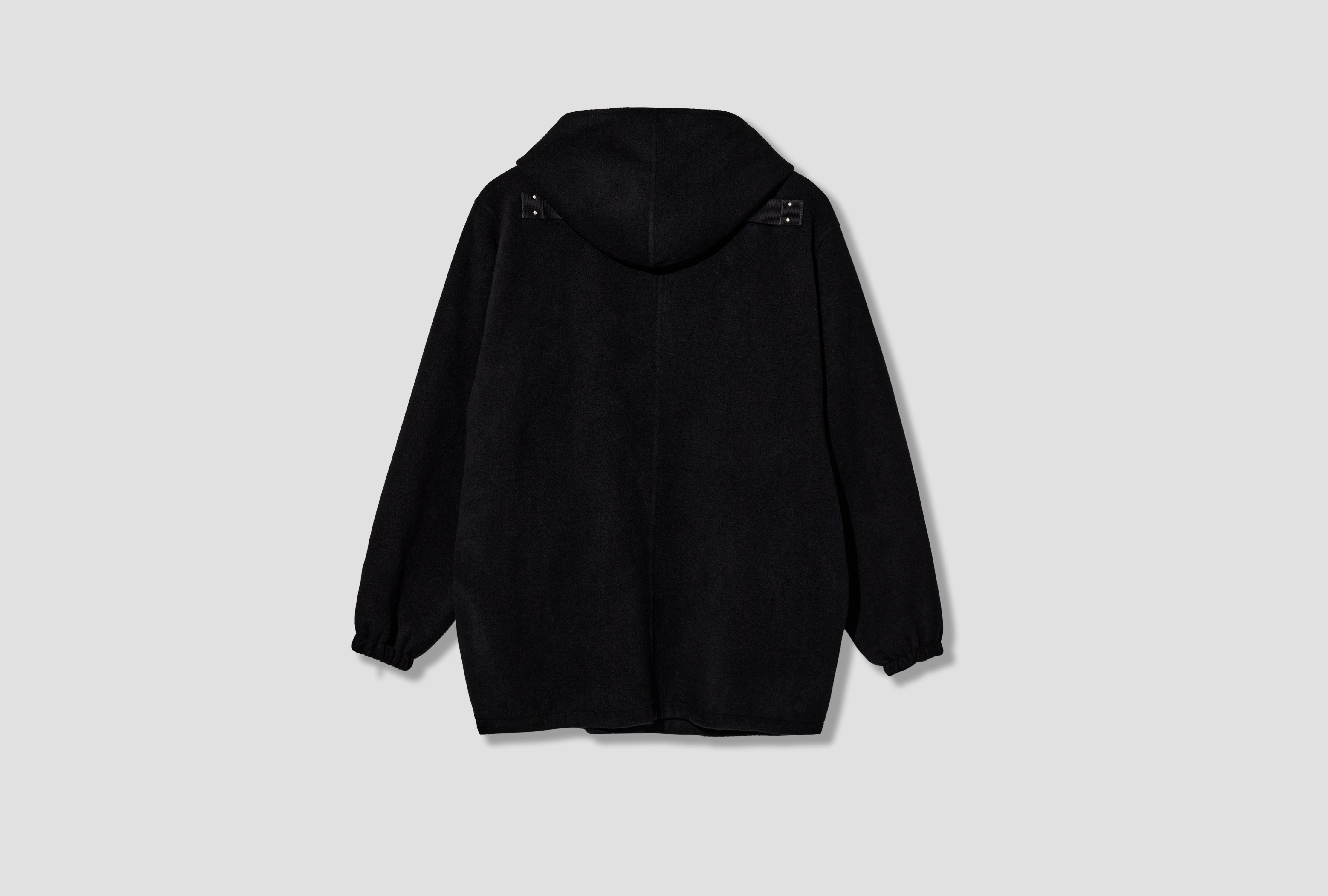 HOODED TOUR JKT - DOUBLE CASHMERE / BLACK RR02F4710 DDR