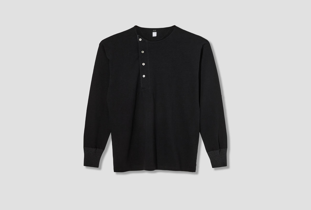 LOT.618 SIDE HENRY NECK - BLACK TT26AW618