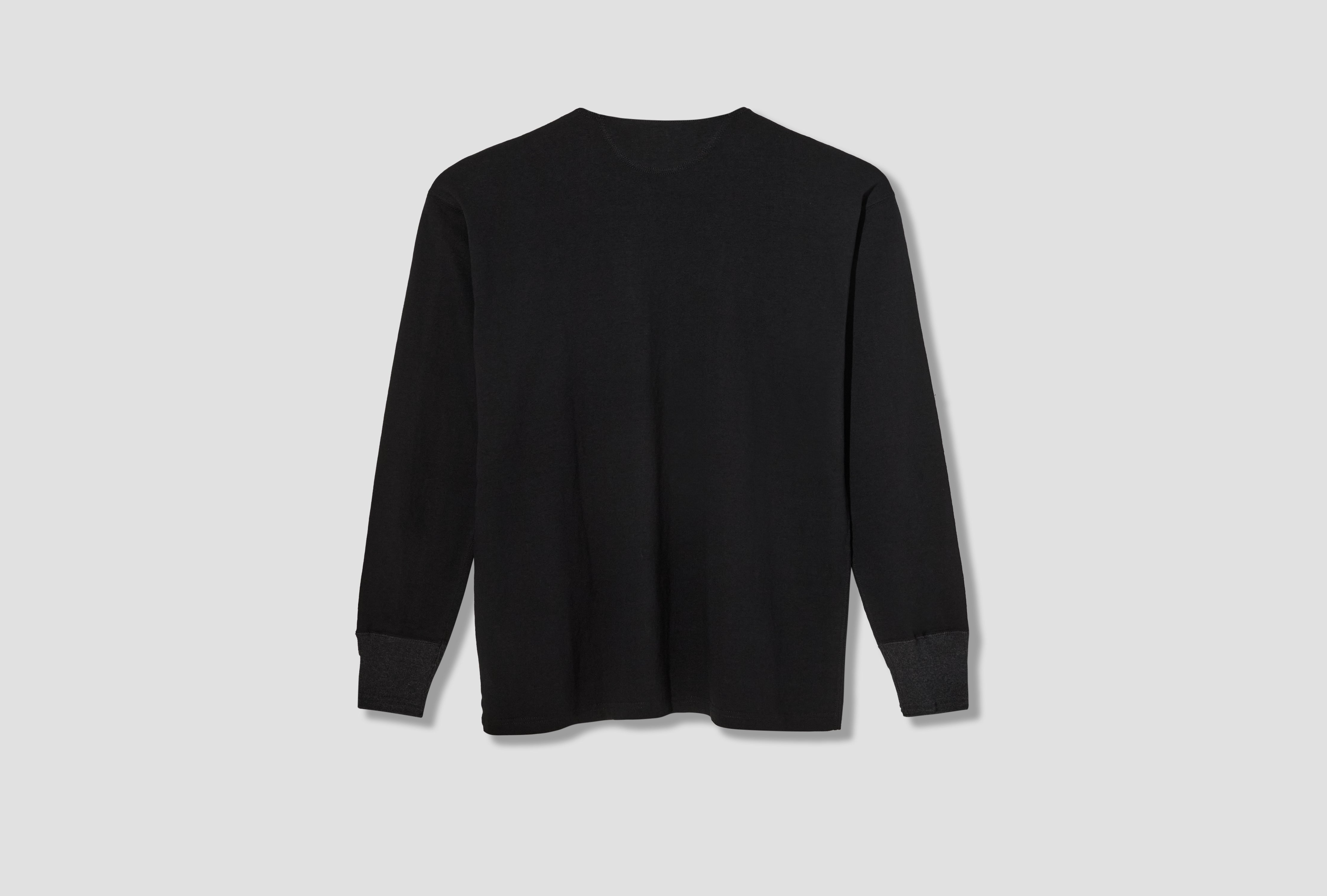 LOT.618 SIDE HENRY NECK - BLACK TT26AW618