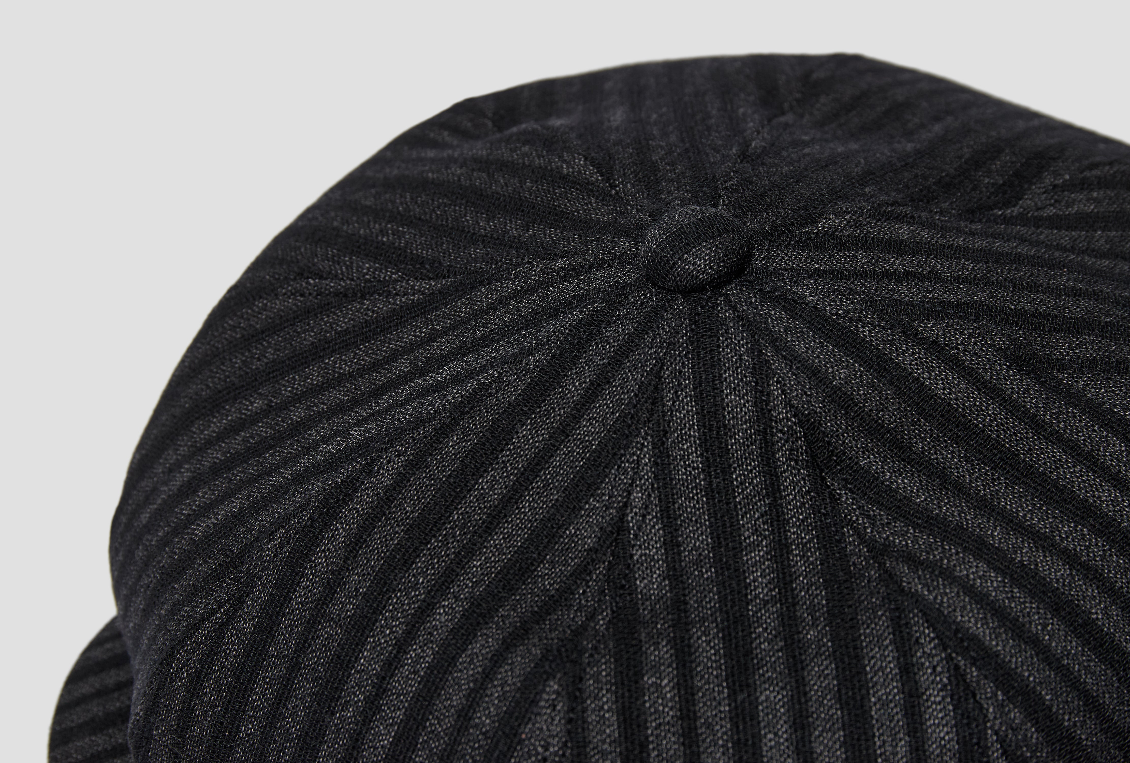 LOT.006 NEWSBOY CAP - CHARCOAL STRIPE TT26AW006