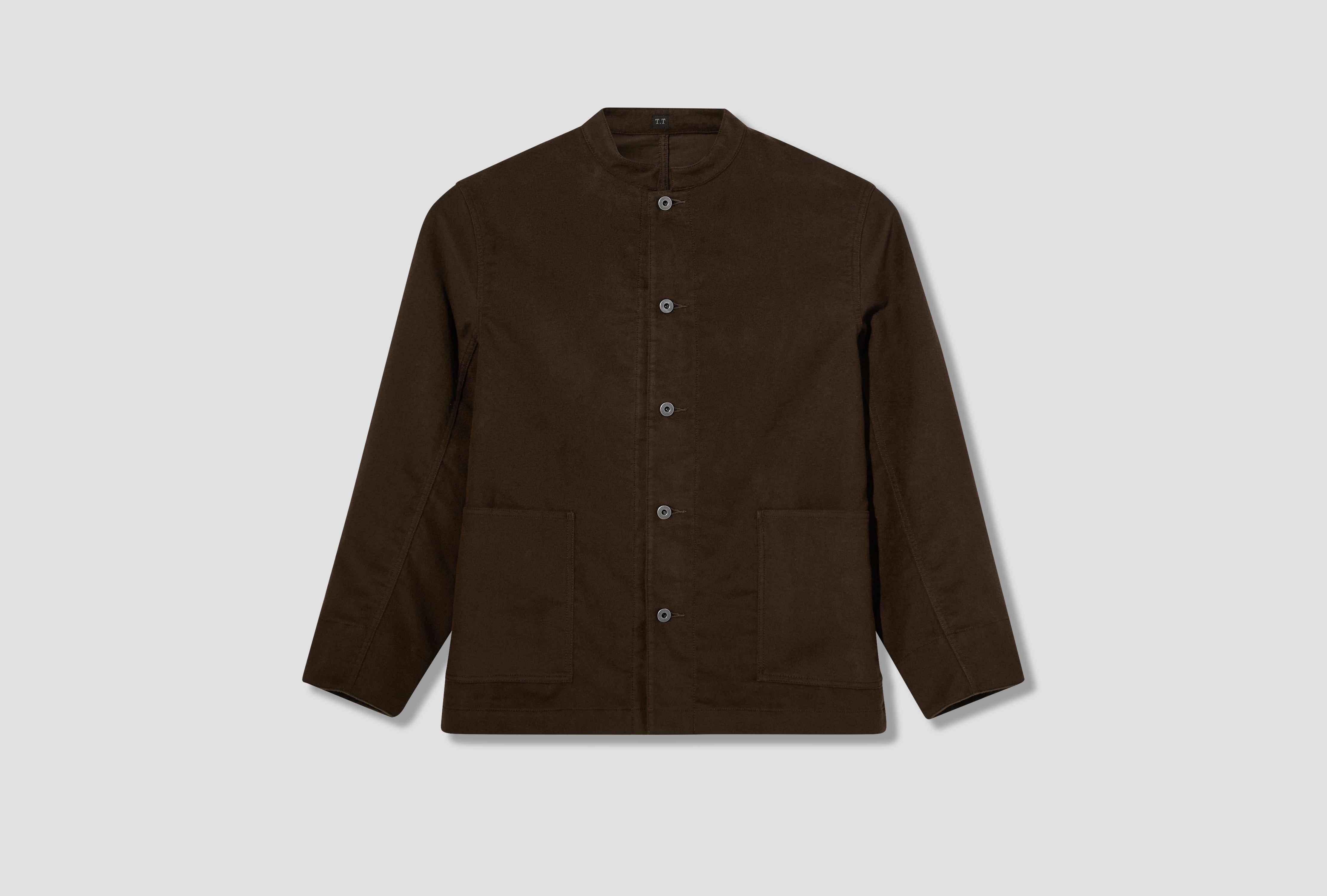 LOT.307 STAND COLLAR JACKET - DARK BROWN TT26AW307