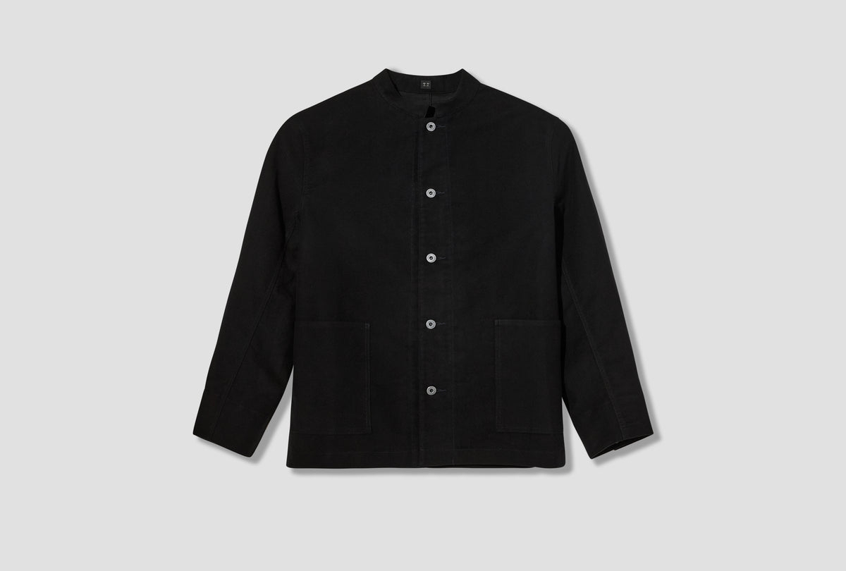 LOT.307 STAND COLLAR JACKET - BLACK TT26AW307