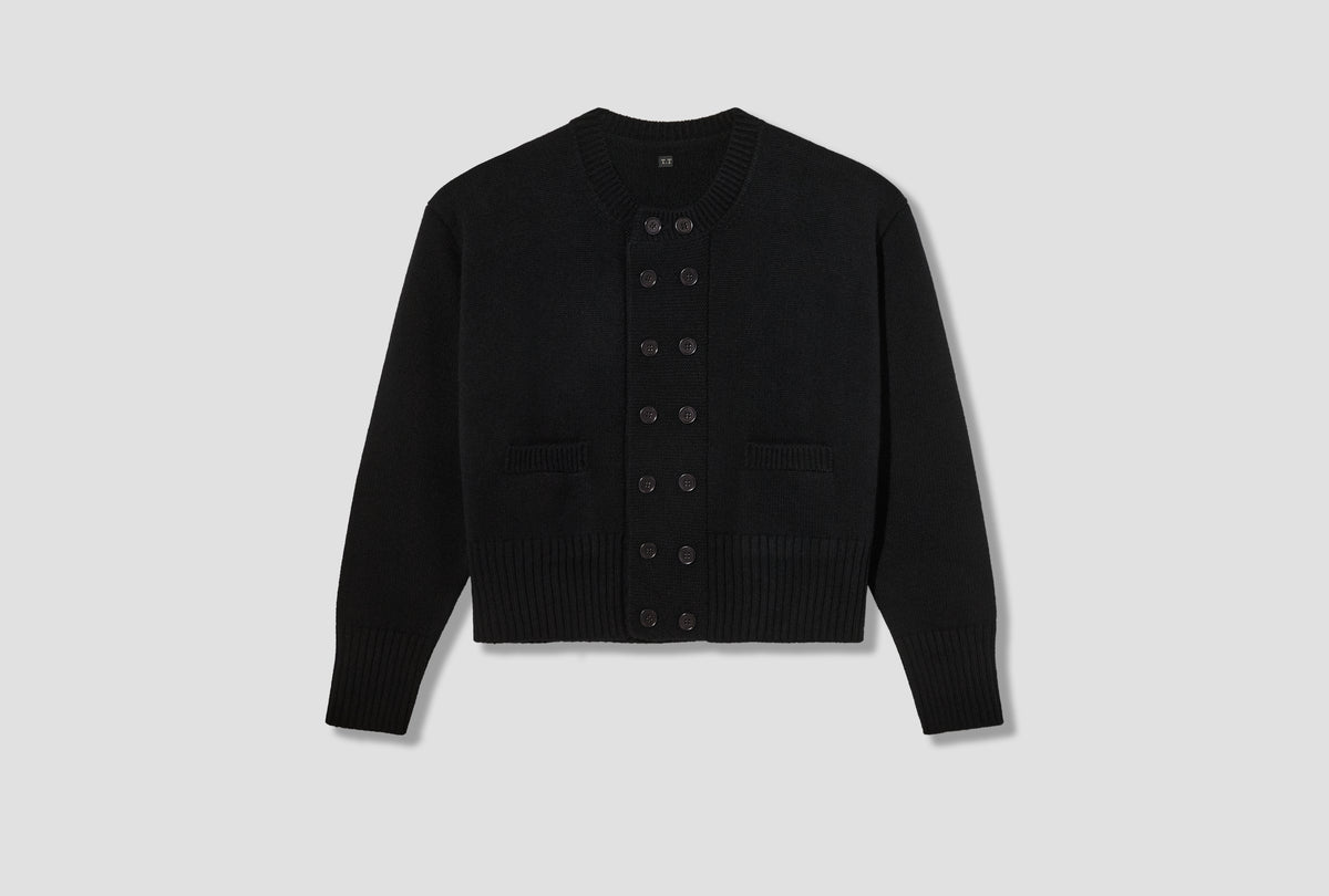 LOT.506 DB CARDIGAN - BLACK TT26AW506