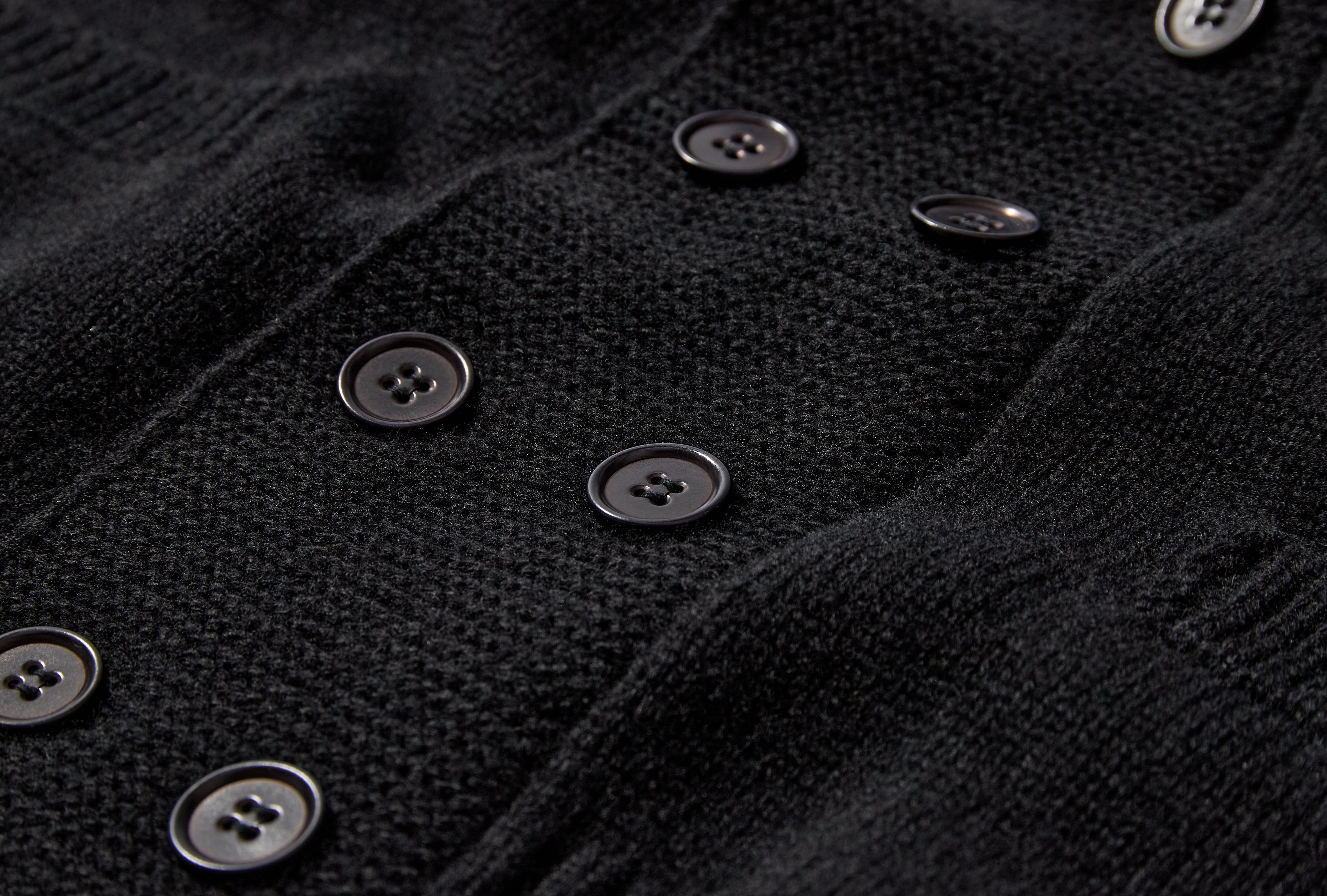 LOT.506 DB CARDIGAN - BLACK TT26AW506