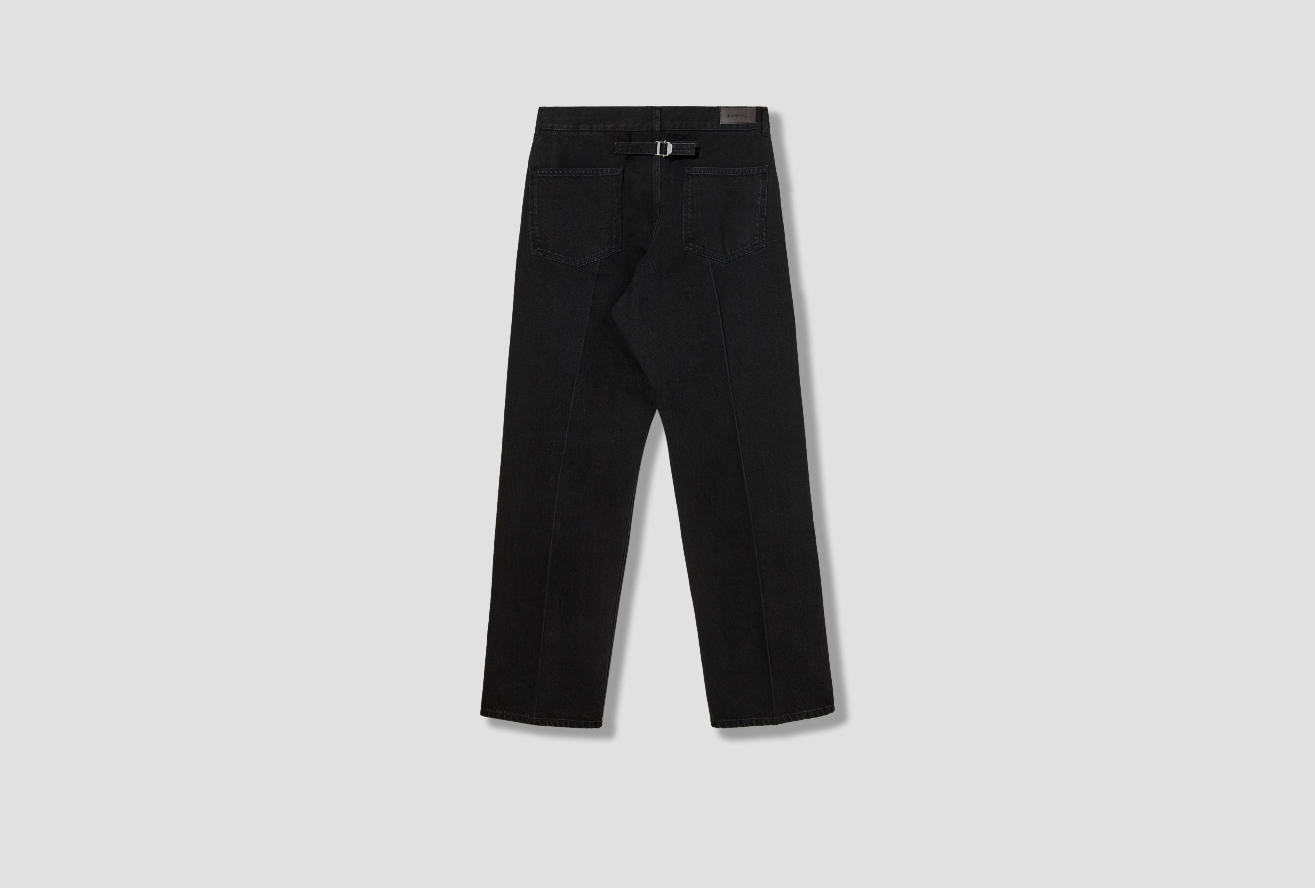 STRAIGHT LEG 5 POCKETS - BLACK SELVEDGE DENIM PA1352 LD1075 Black