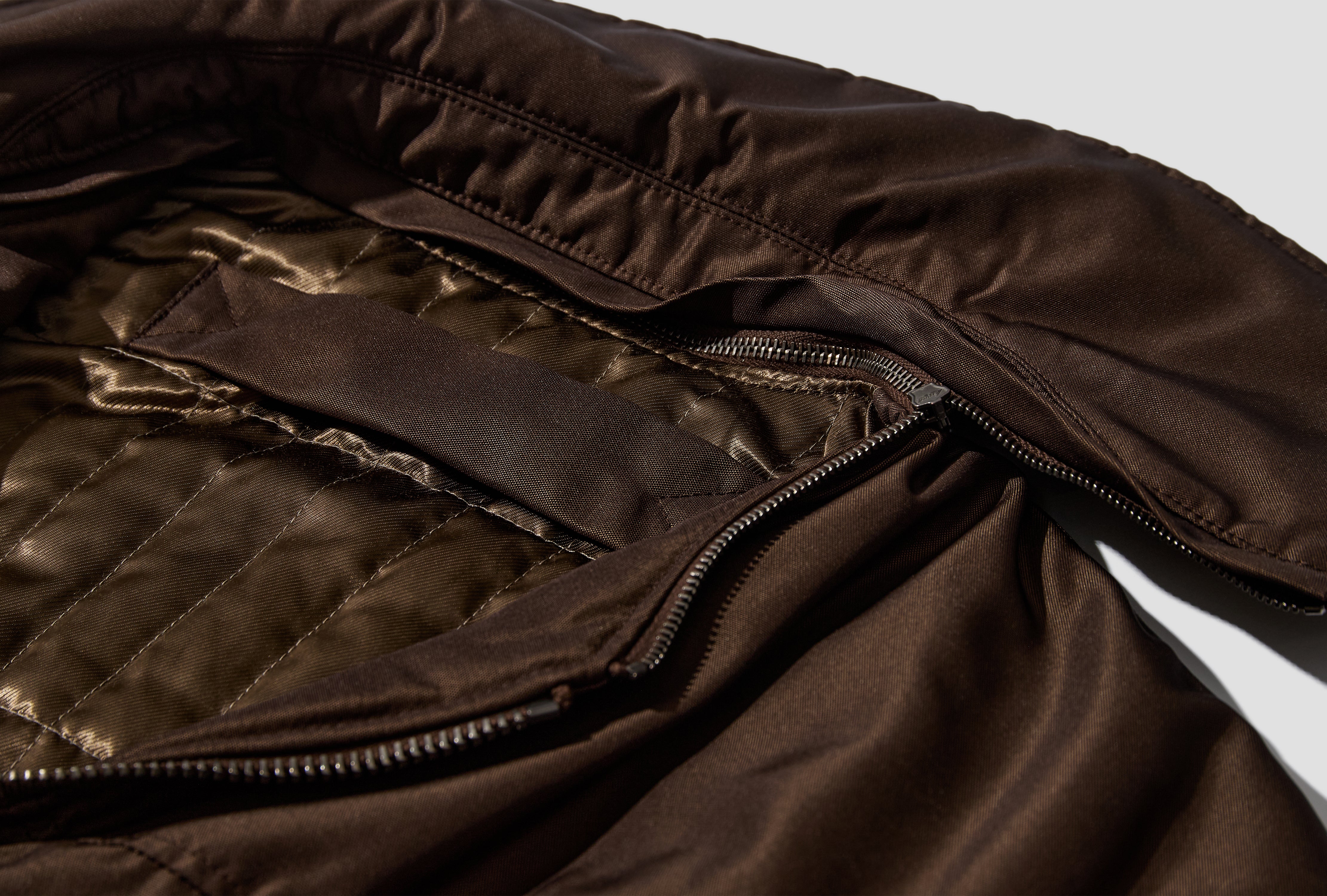 PUFFER BLOUSON - POLYESTER CANVAS OW1251 LF1655 Brown