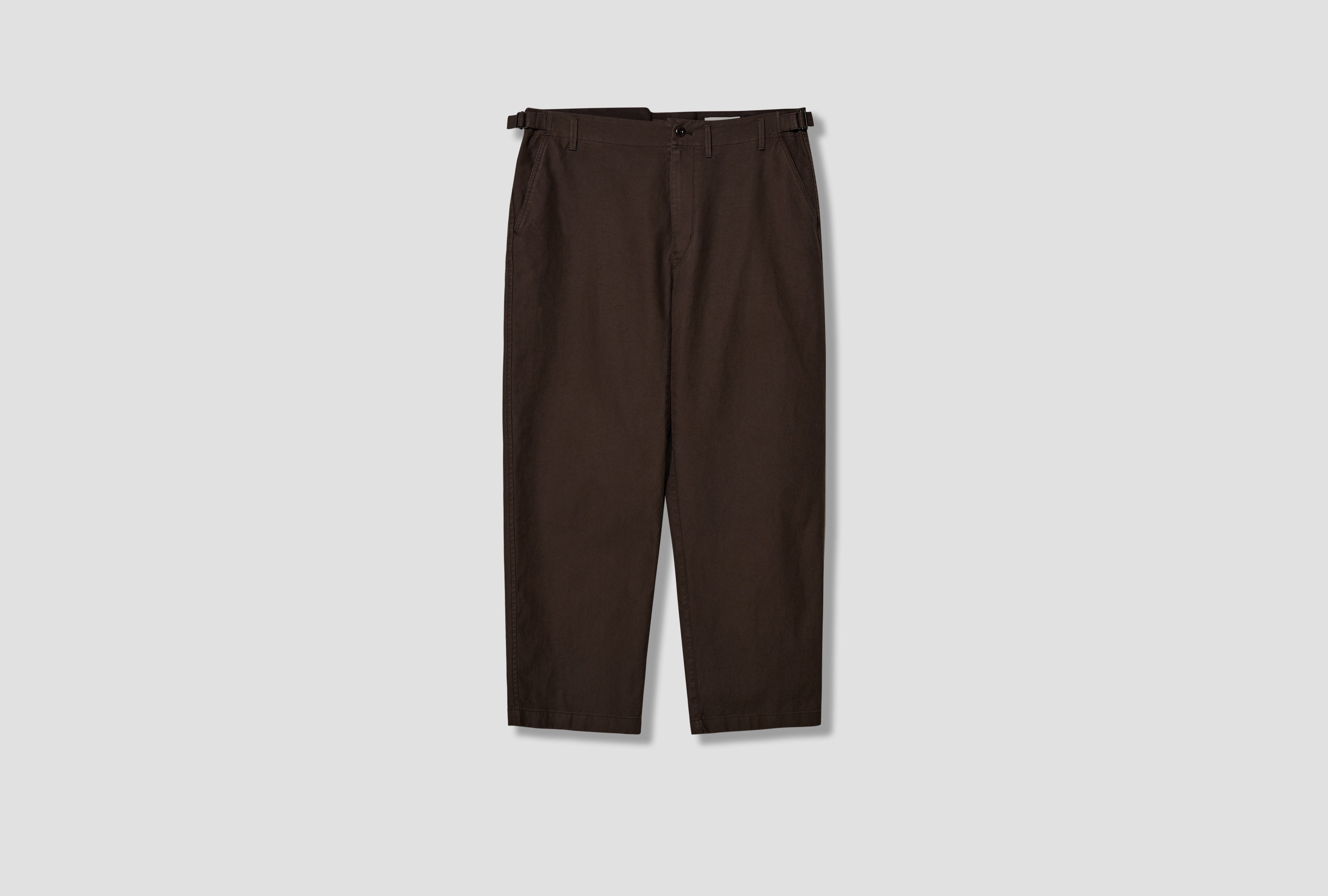 TAPERED PANTS - HEAVY COTTON TWILL PA1342 LF1452 Brown