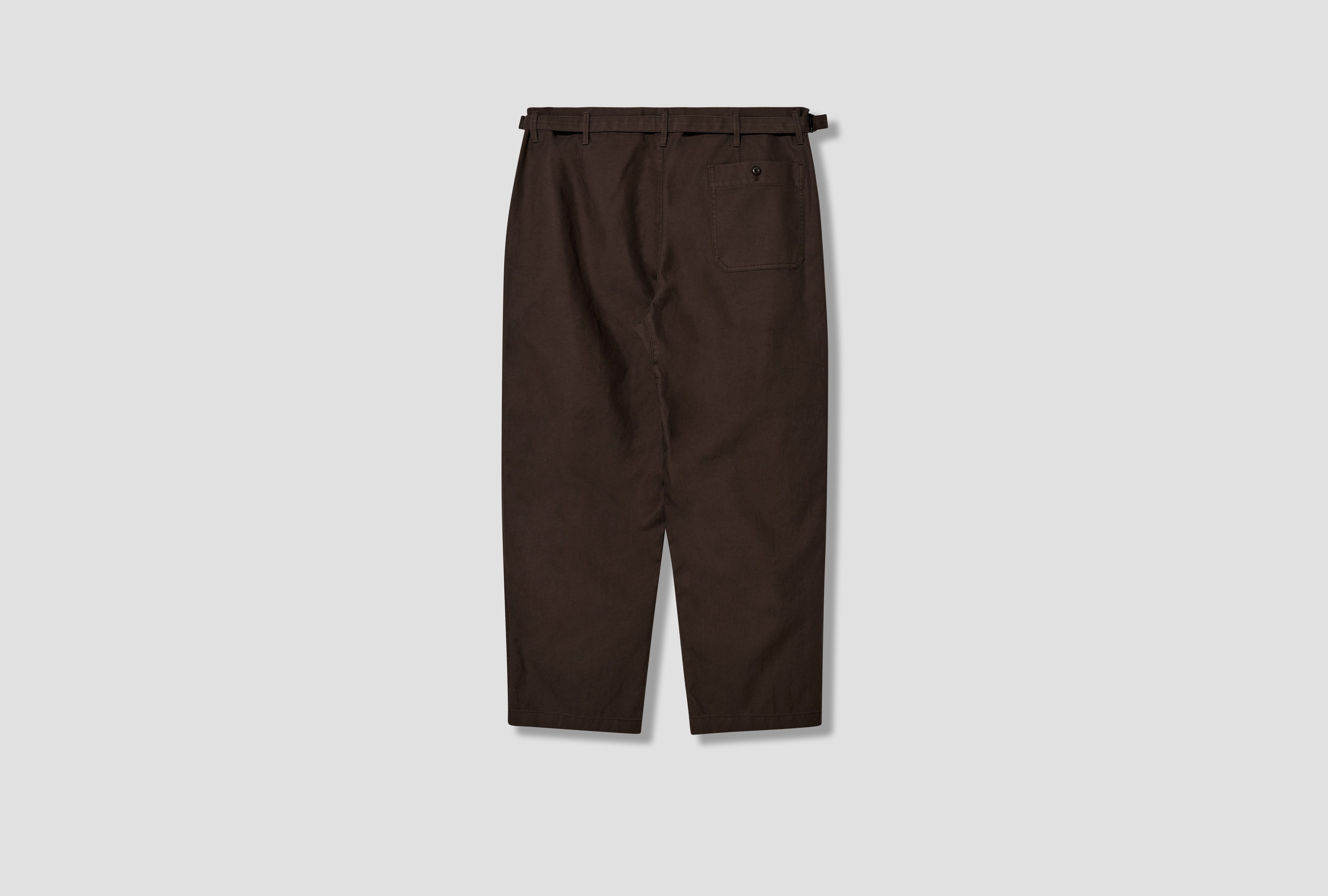 TAPERED PANTS - HEAVY COTTON TWILL PA1342 LF1452 Brown