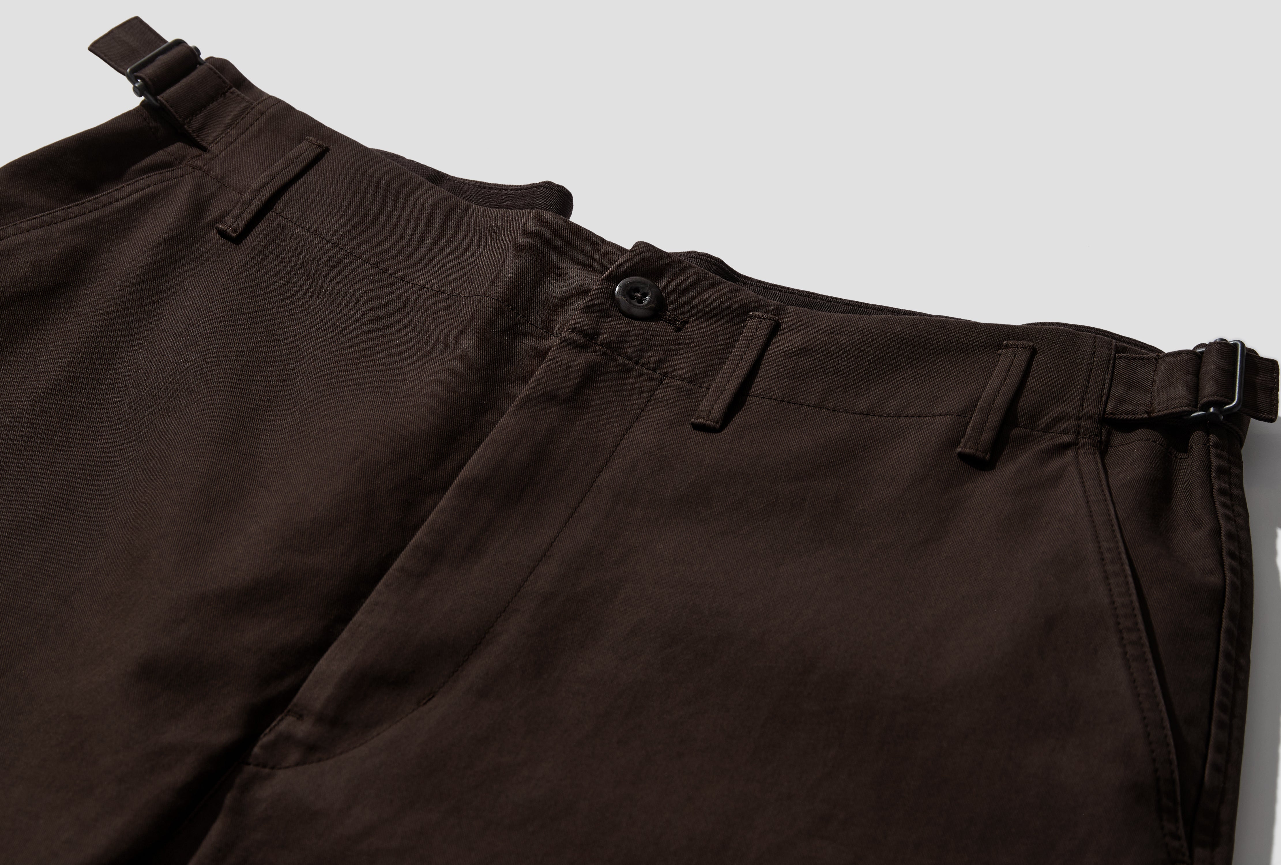 TAPERED PANTS - HEAVY COTTON TWILL PA1342 LF1452 Brown