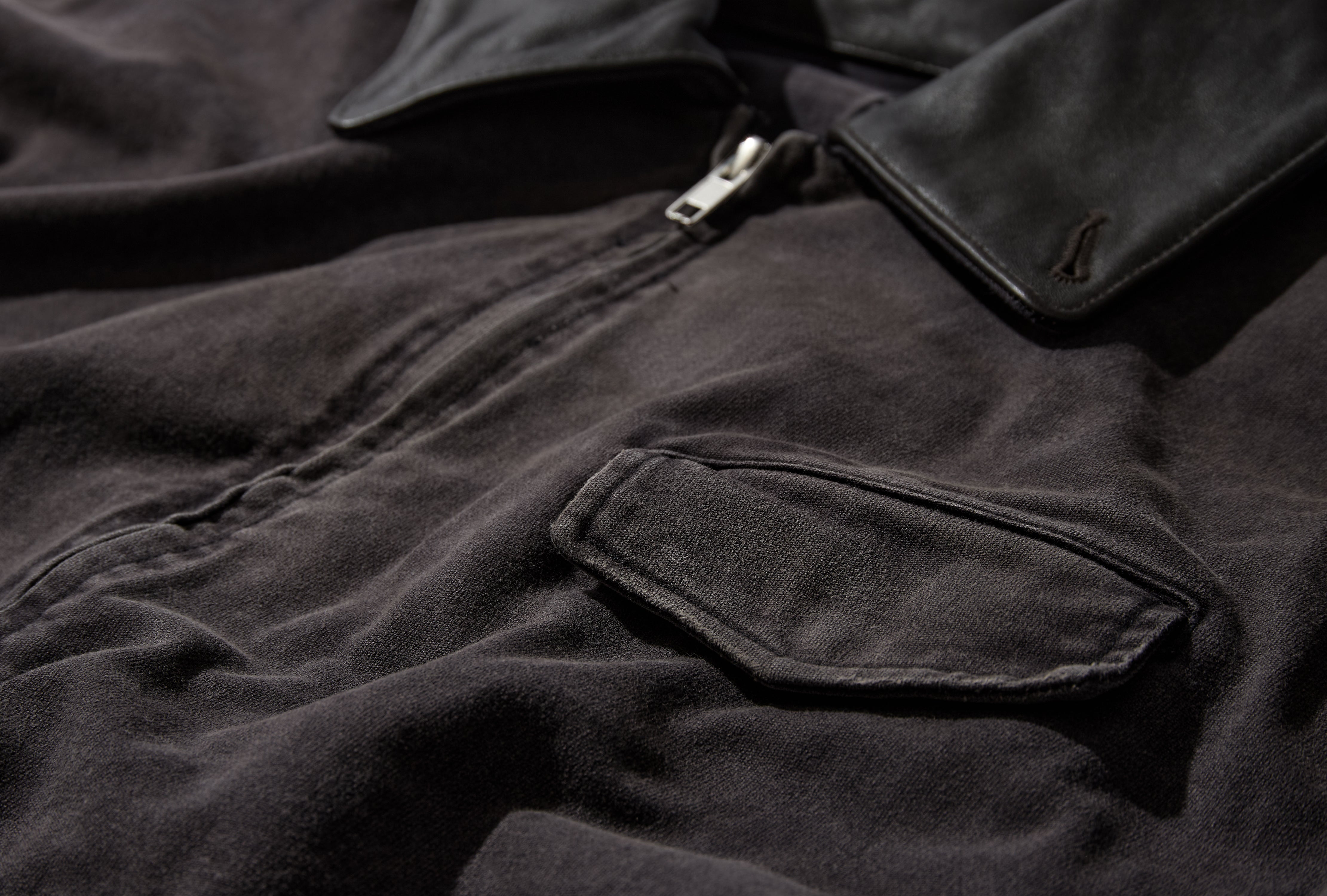 SULFUR DYED OXFORD VINTAGE JACKET ST.1578 Black
