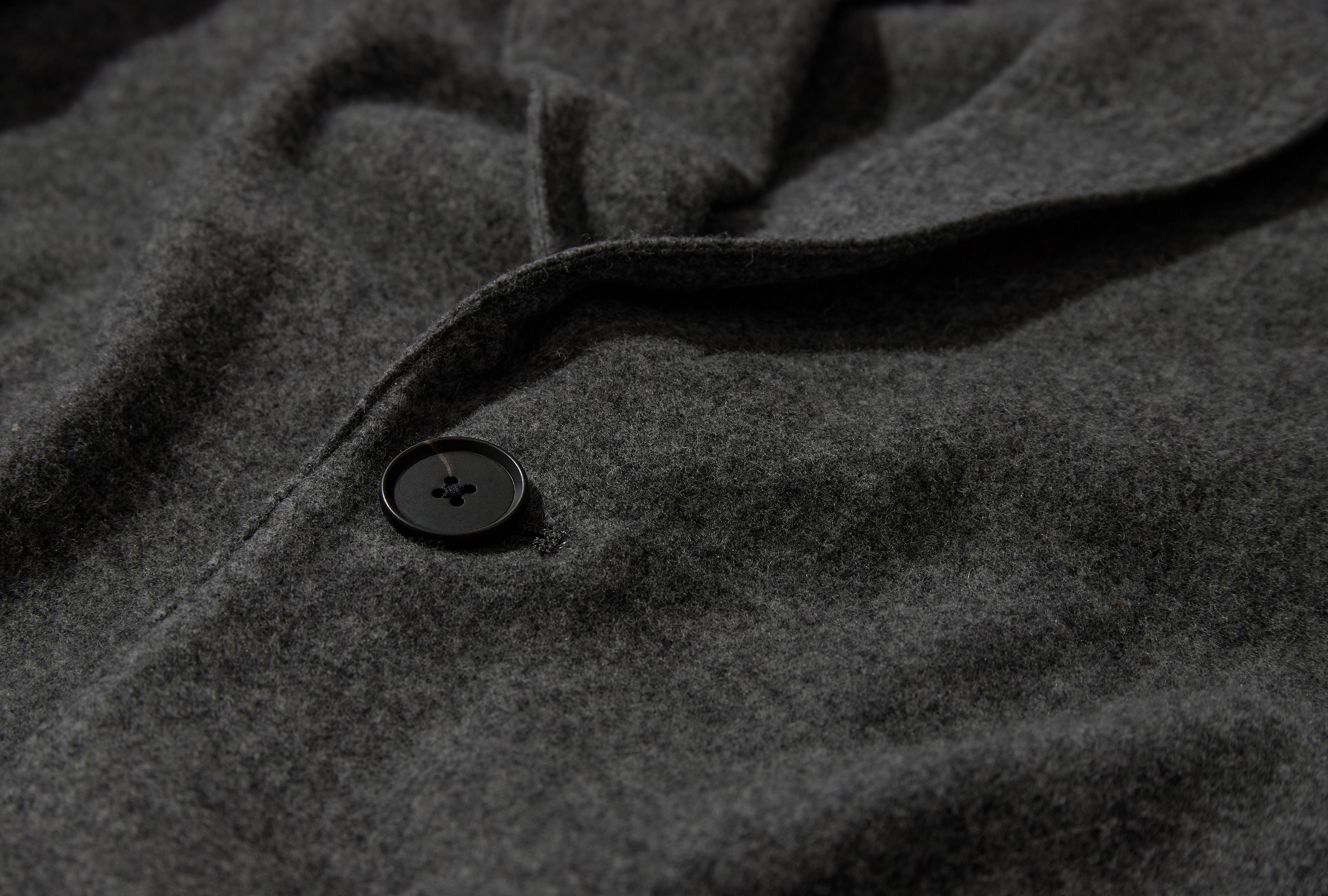 W/CA FLEECE EASY SINGLE BREASTED JACKET ST.1619 Grey