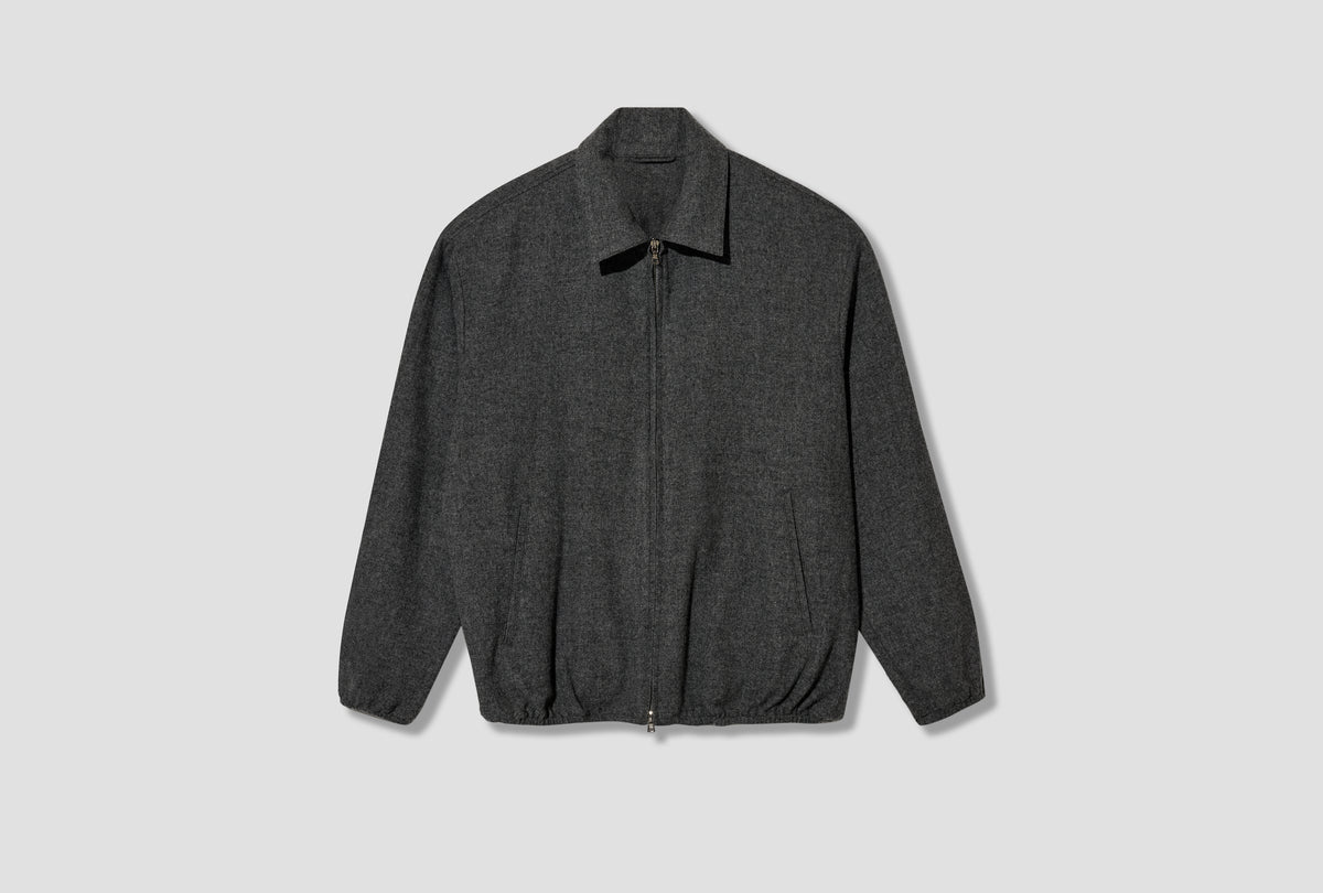 W/CA FLEECE LIGHT ZIP JACKET ST.1620 Grey