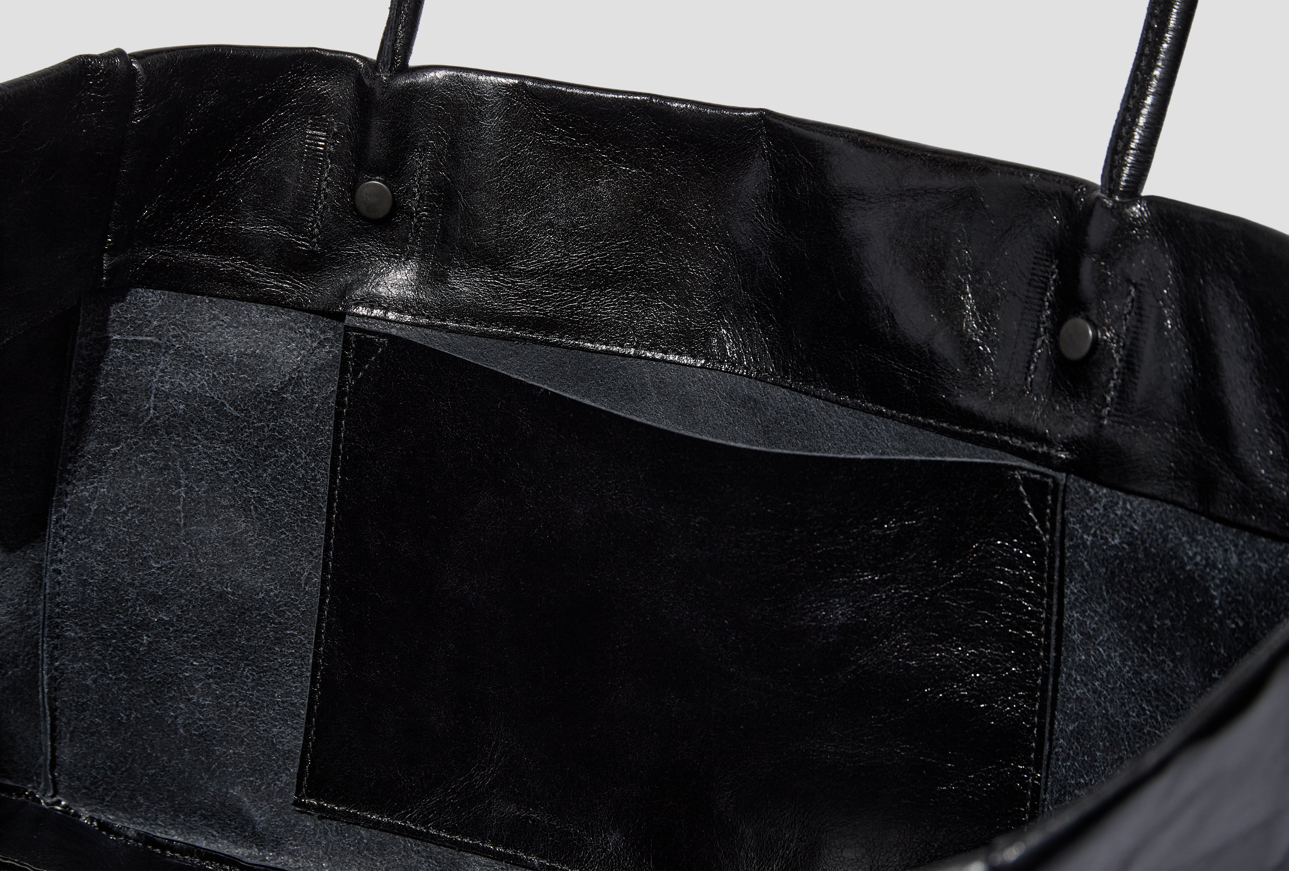 NO.338 LEATHER LONG BAG S18-338 Black