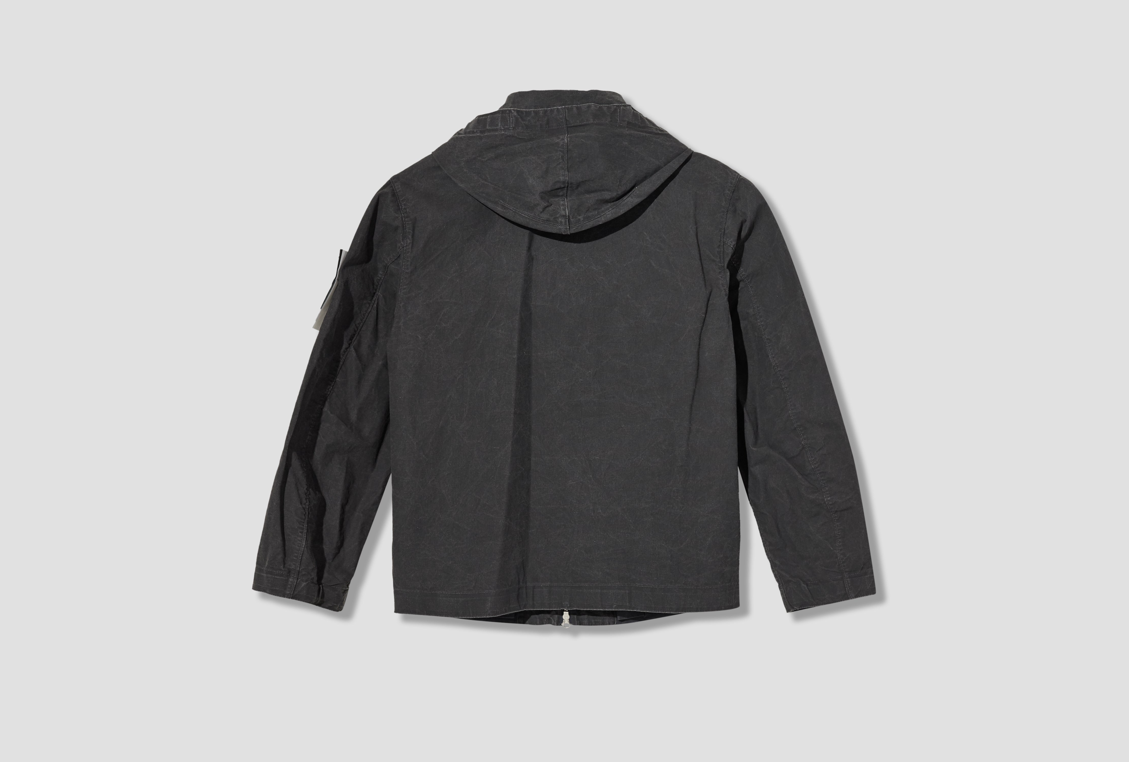 TELA RESINATA 50% RECYCLED COTTON L2 S15 41NS0 01 S0383 Dark grey