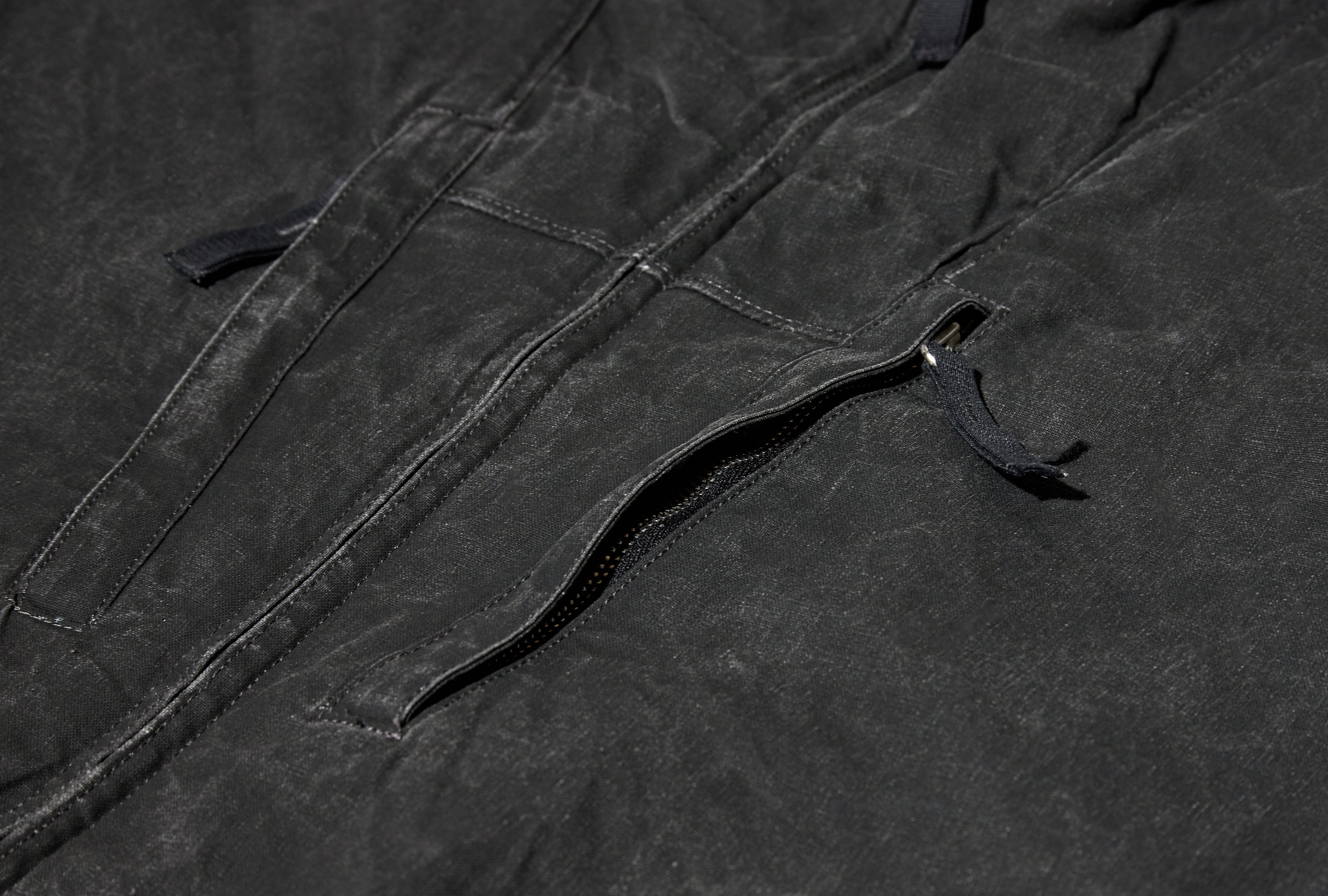 TELA RESINATA 50% RECYCLED COTTON L2 S15 41NS0 01 S0383 Dark grey