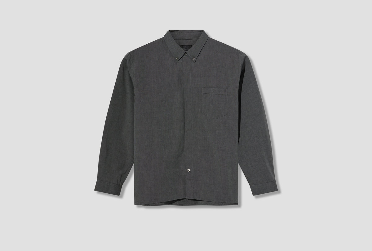 COVER BUTTON DOWN LW-SH404 Charcoal