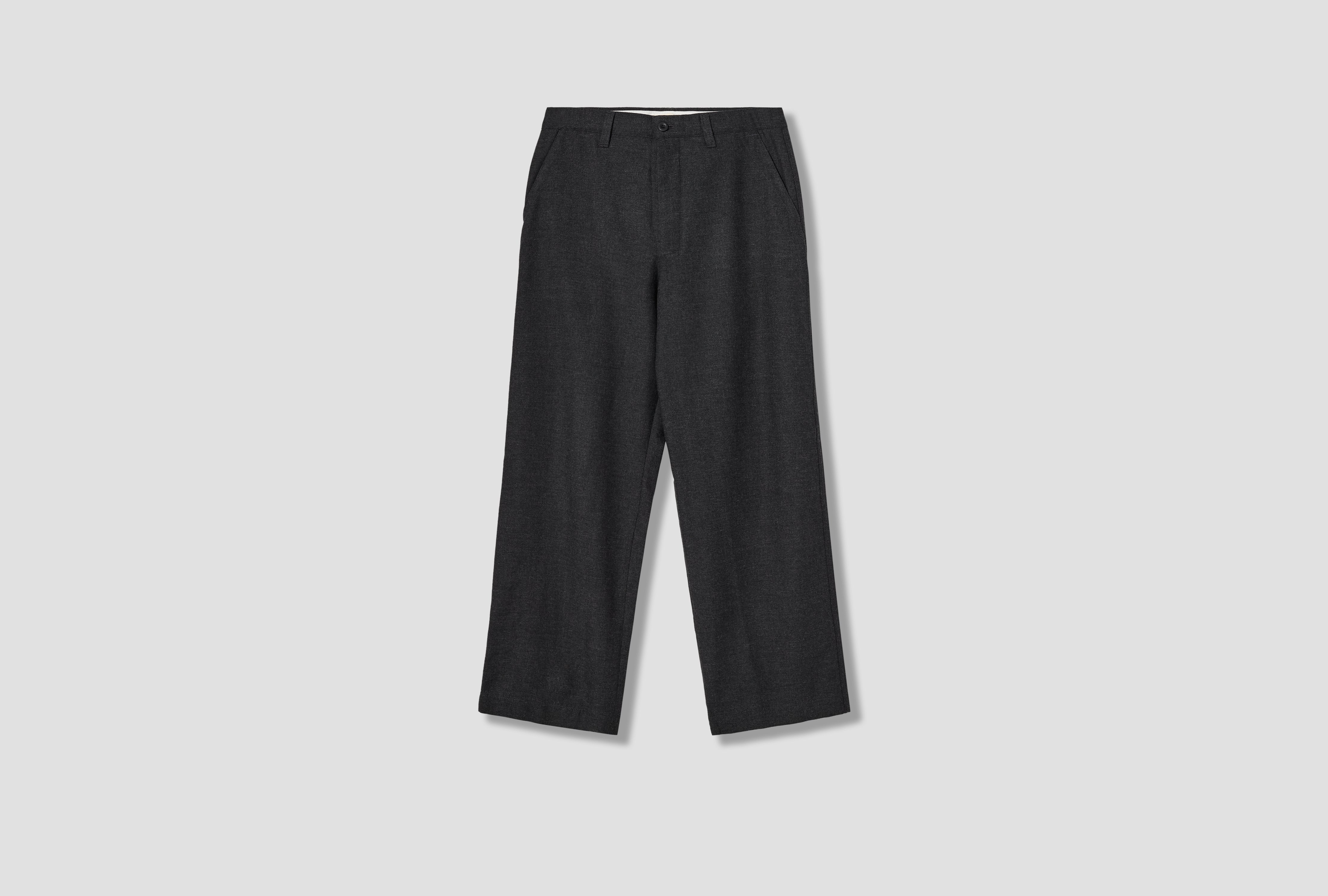 VIVESTAD WOOL WIDE CHINO N25-0504 Charcoal