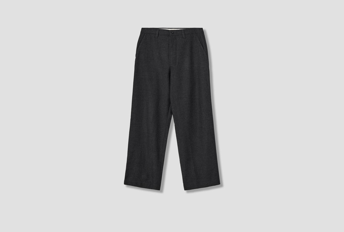 VIVESTAD WOOL WIDE CHINO N25-0504 Charcoal