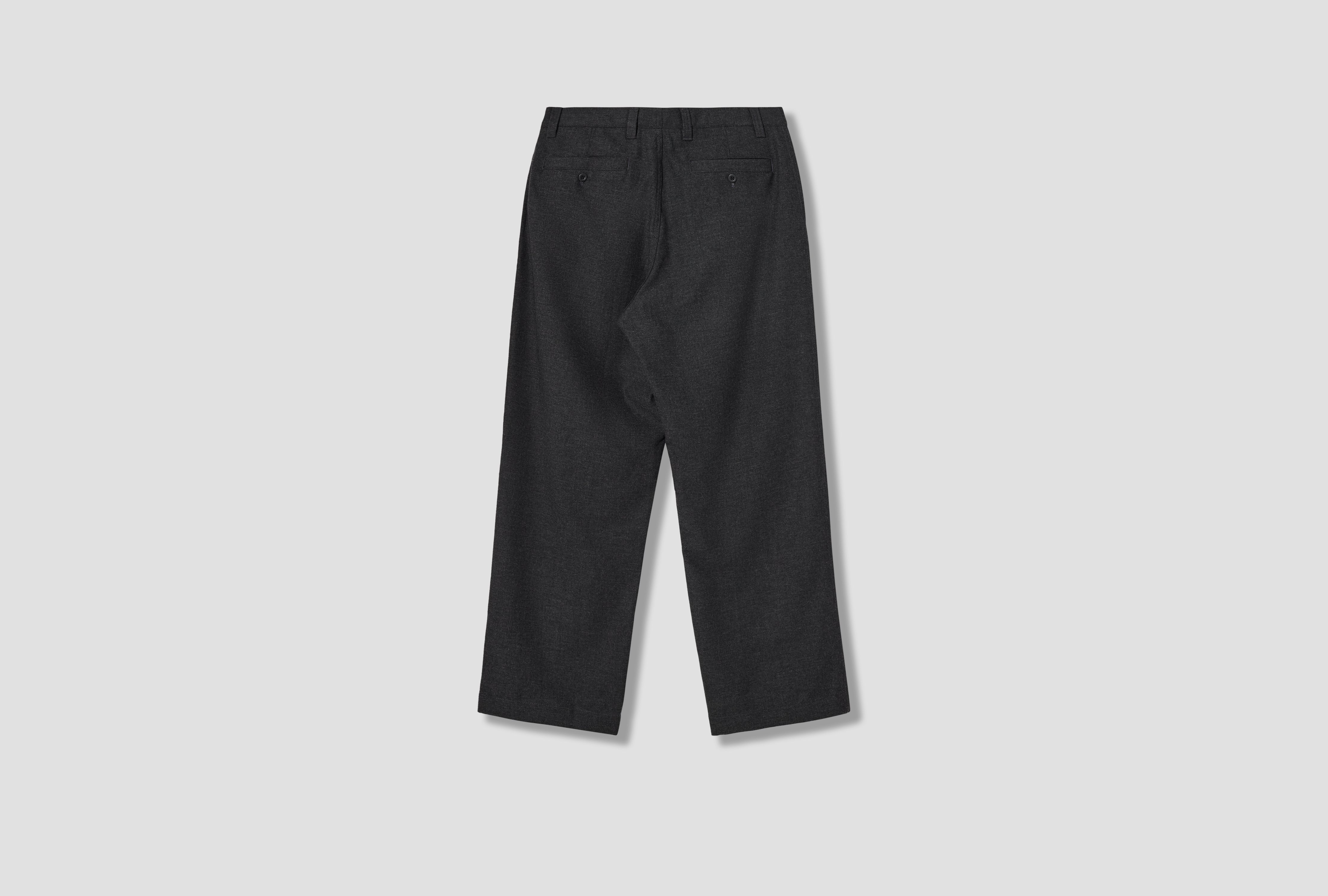 VIVESTAD WOOL WIDE CHINO N25-0504 Charcoal