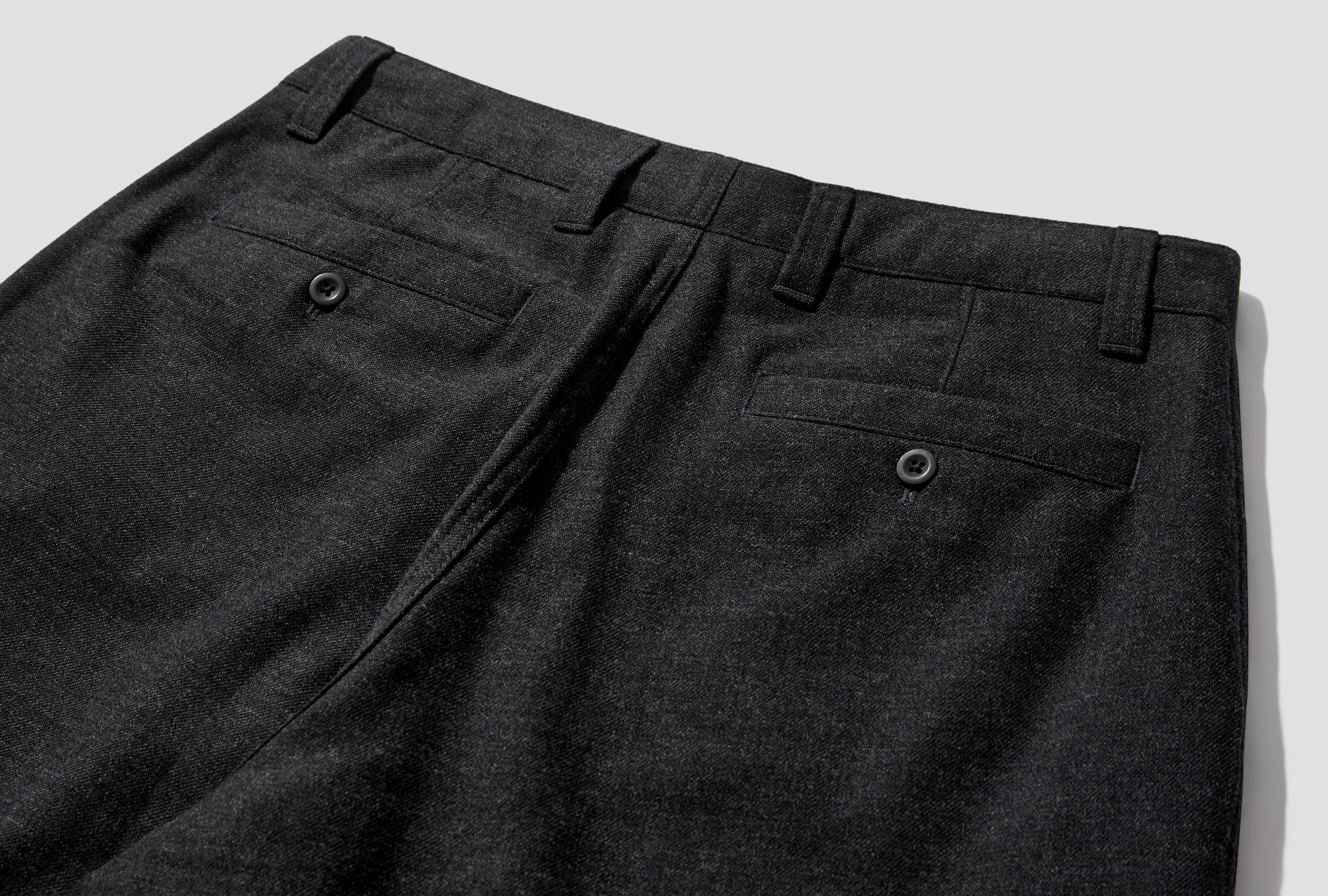 VIVESTAD WOOL WIDE CHINO N25-0504 Charcoal