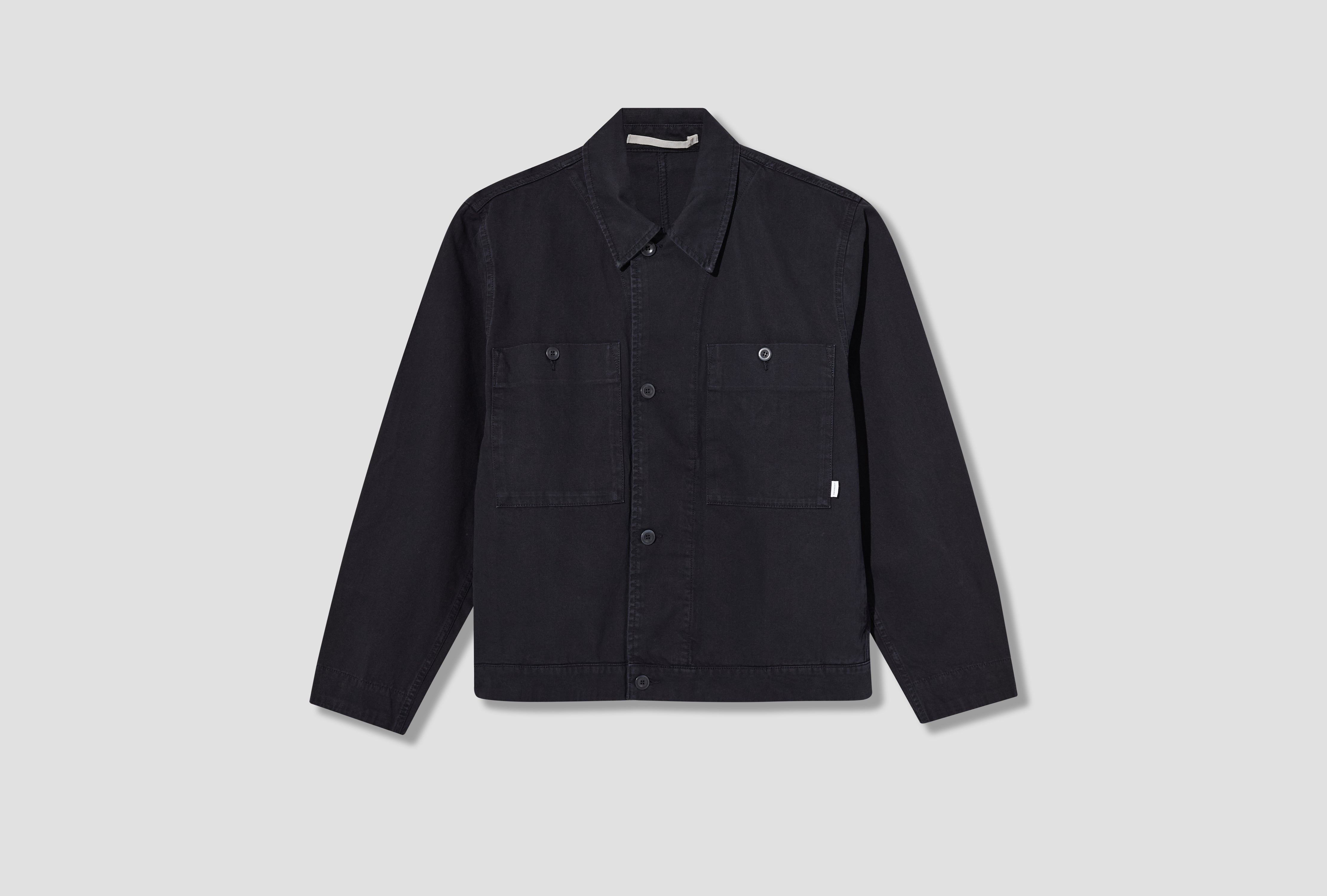 ARRESSKOV BROKEN TWILL OVERSHIRT N50-0304 Navy