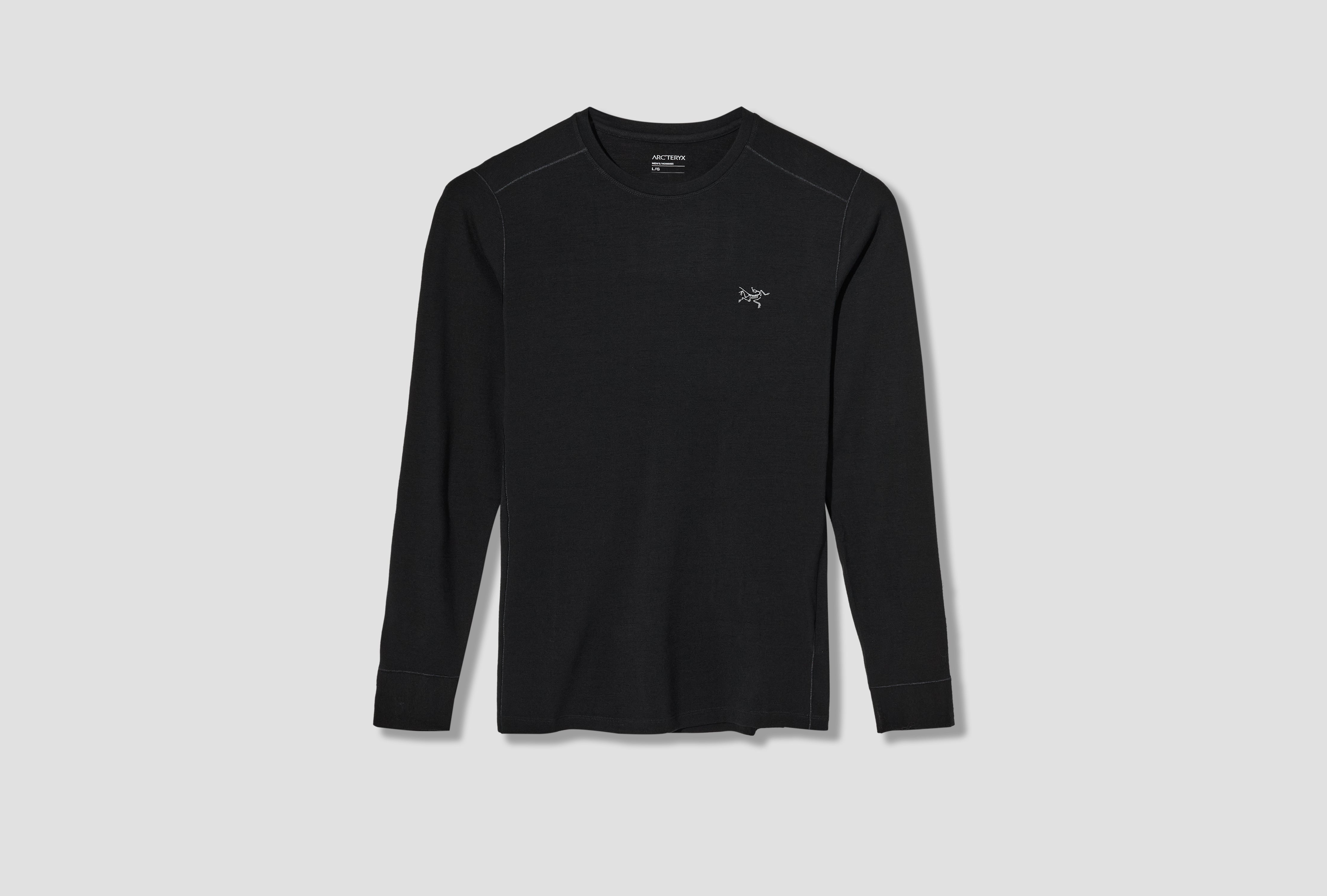 SATORO MERINO WOOL CREW NECK LS MEN'S X000010861 Black