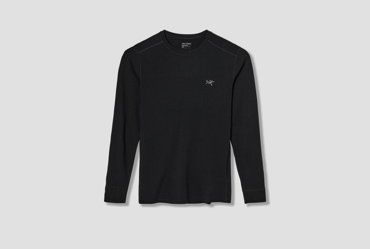 SATORO MERINO WOOL CREW NECK LS MEN'S X000010861 Black