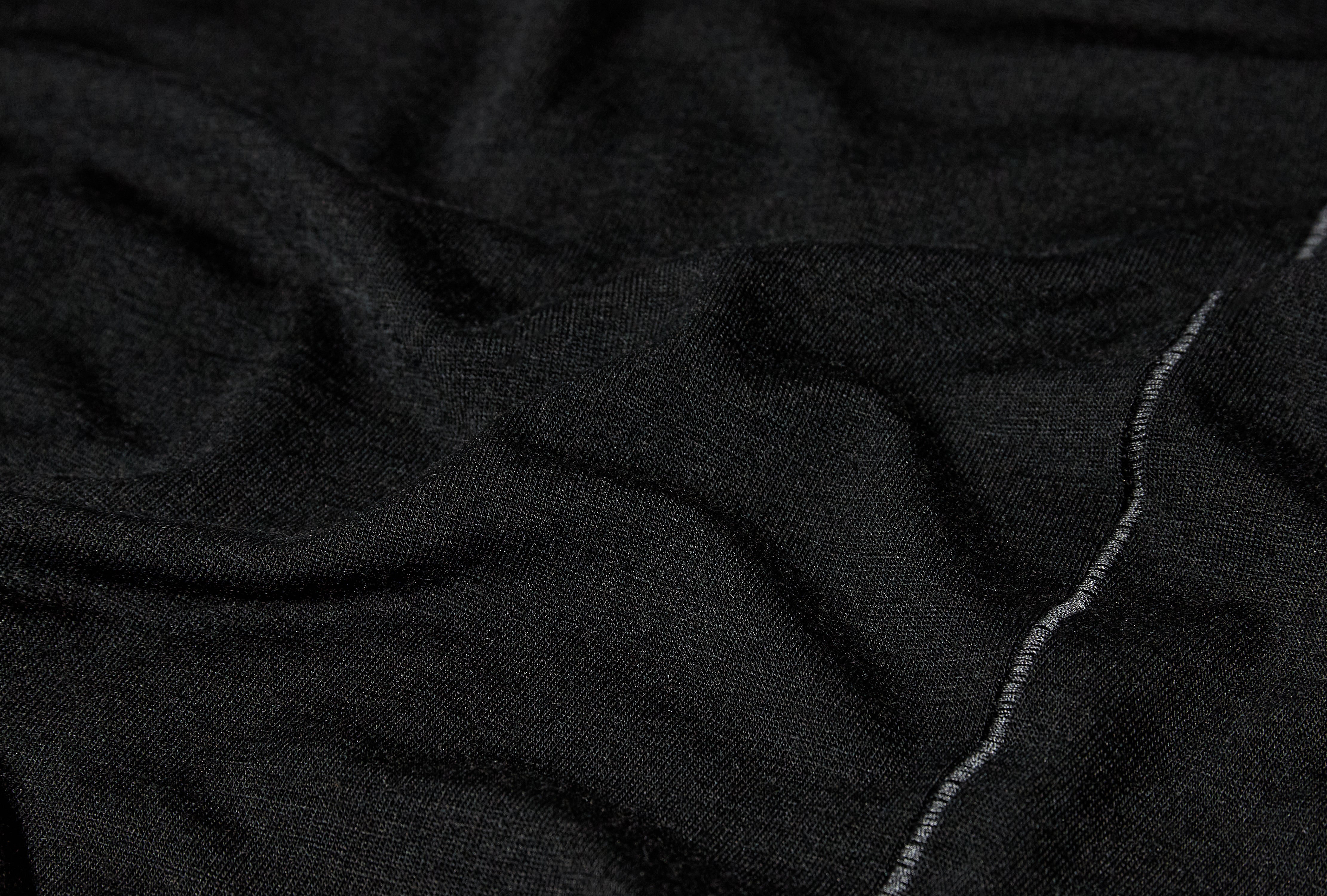 SATORO MERINO WOOL CREW NECK LS MEN'S X000010861 Black