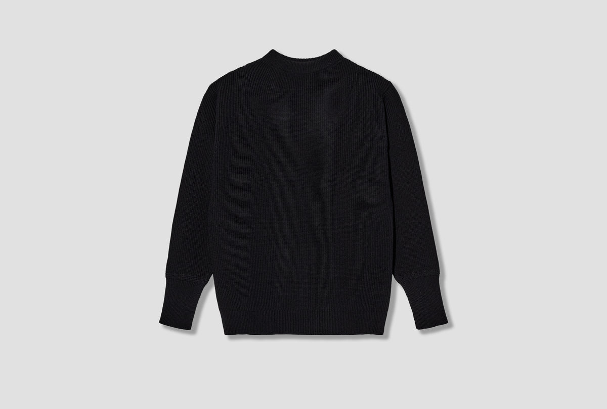 SAILOR CREWNECK - 7 GAUGE / SIGNATURE YARN Black