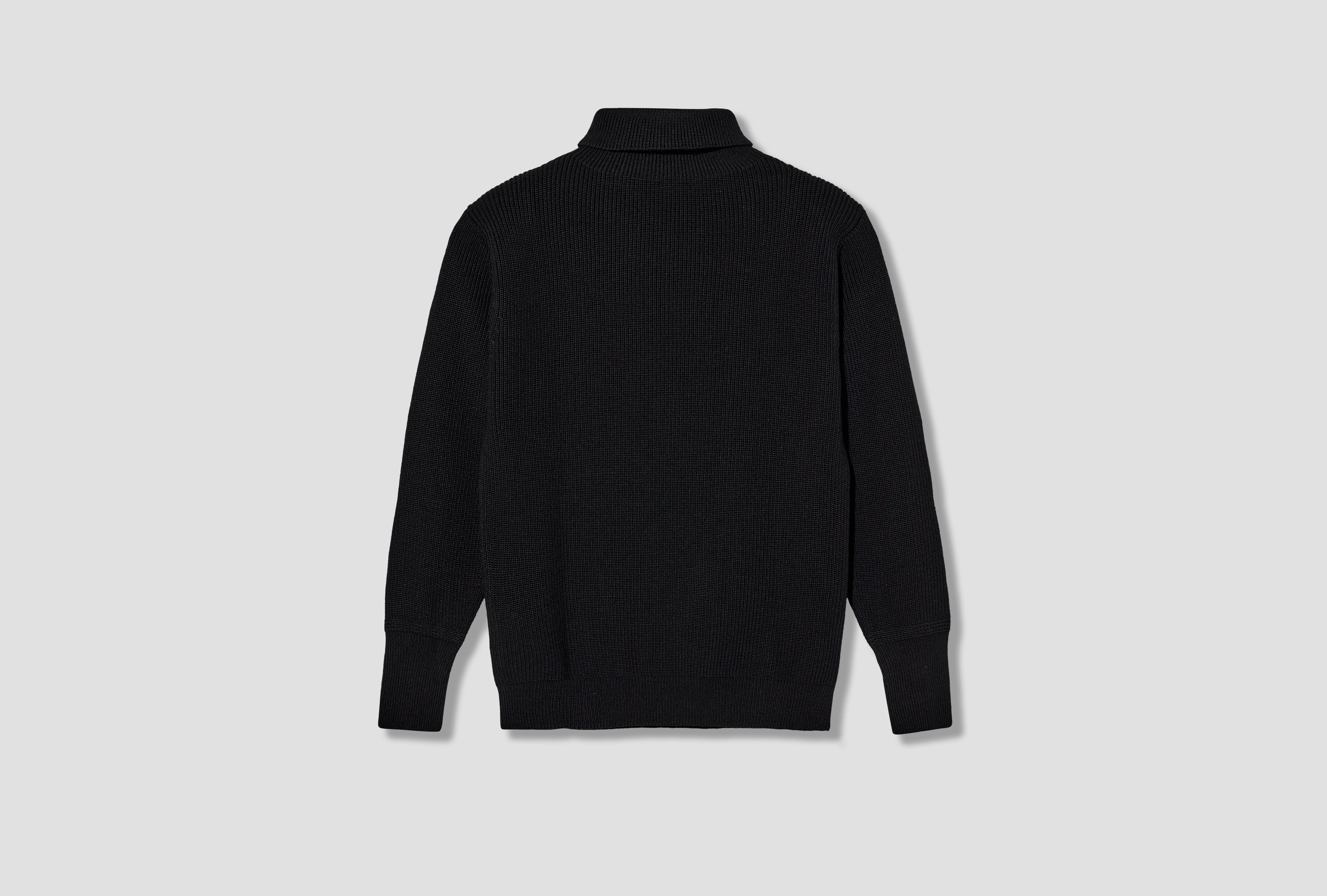 SAILOR TURTLENECK - 7 GAUGE / SIGNATURE YARN Black