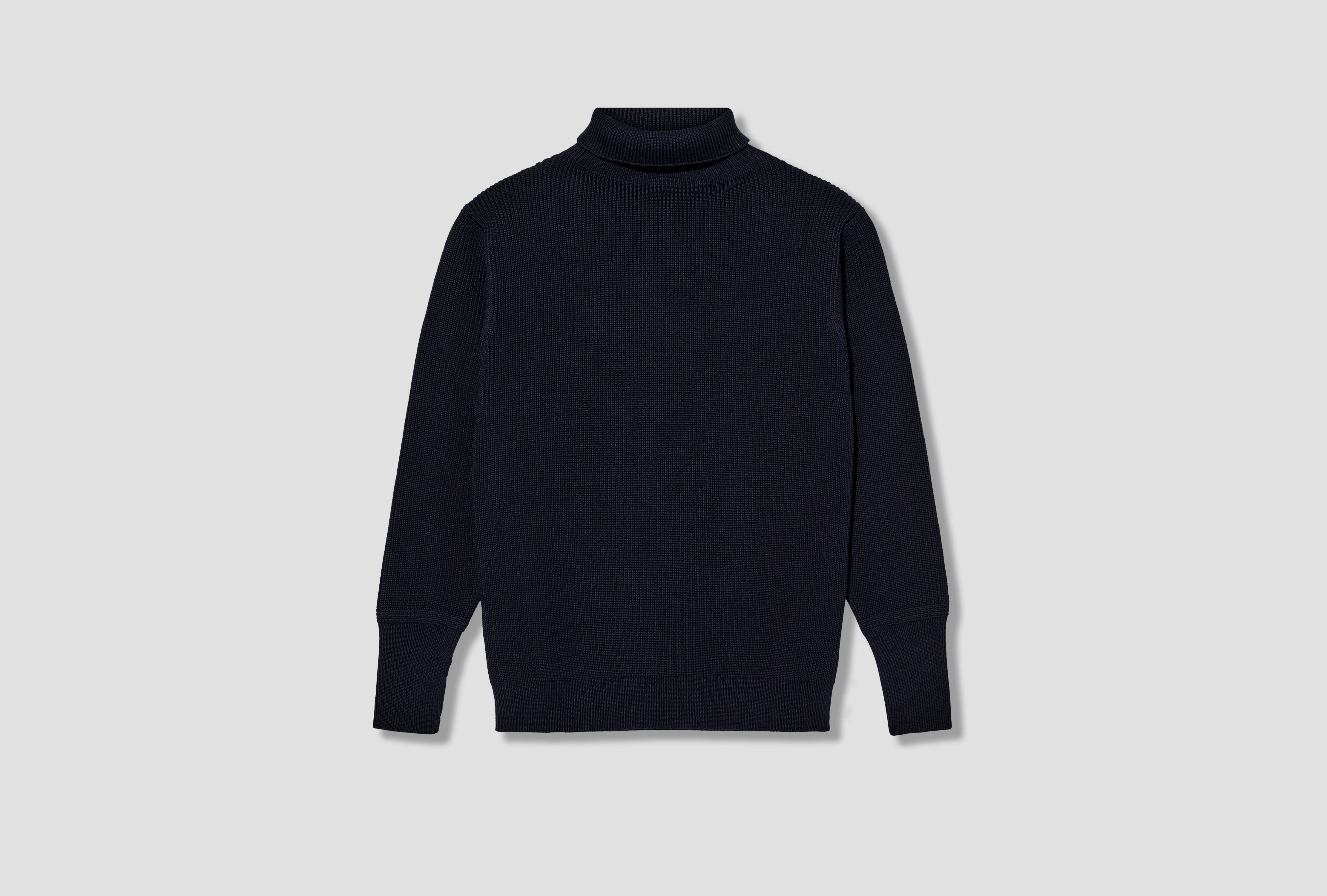 SAILOR TURTLENECK - 7 GAUGE / SIGNATURE YARN Navy