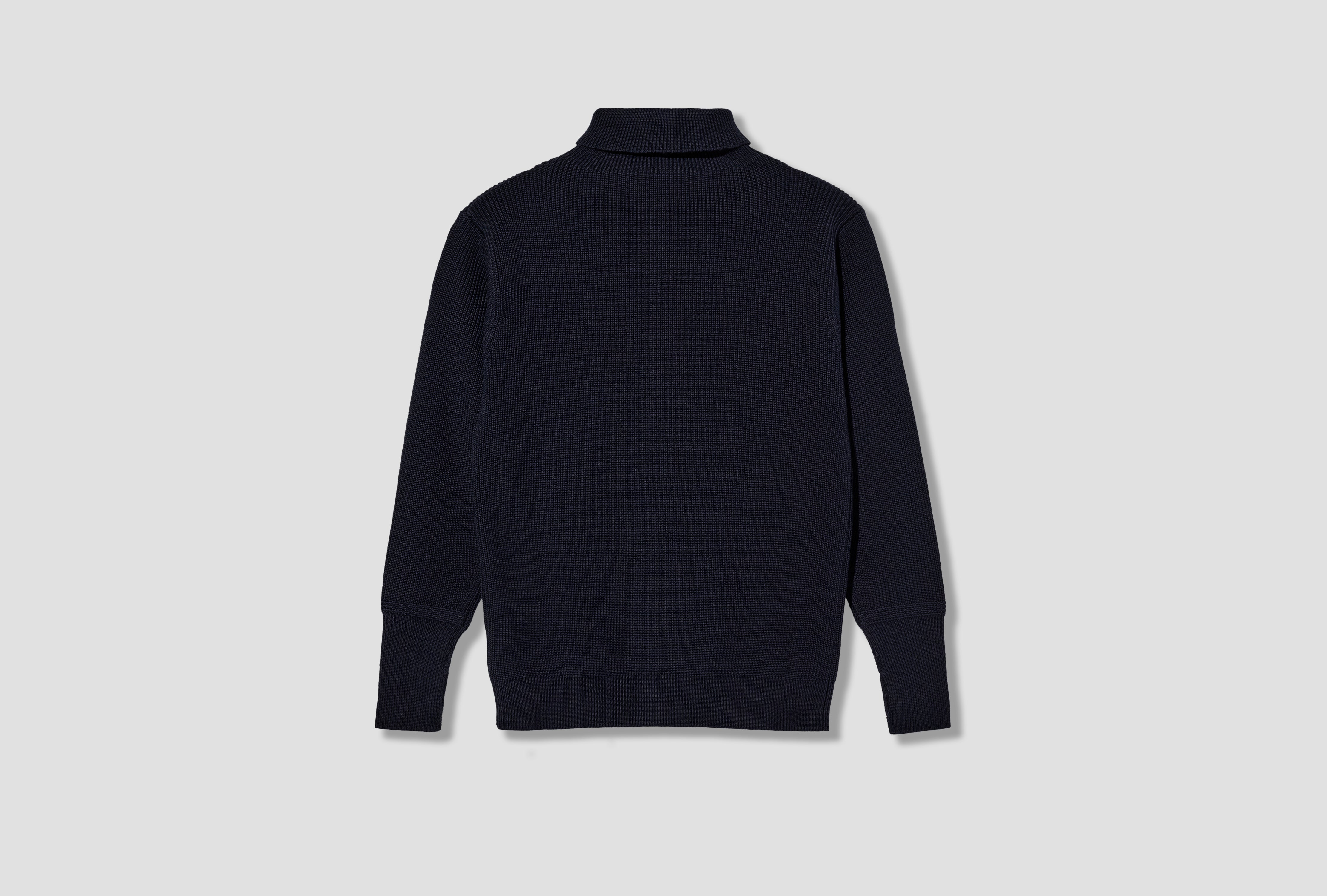 SAILOR TURTLENECK - 7 GAUGE / SIGNATURE YARN Navy