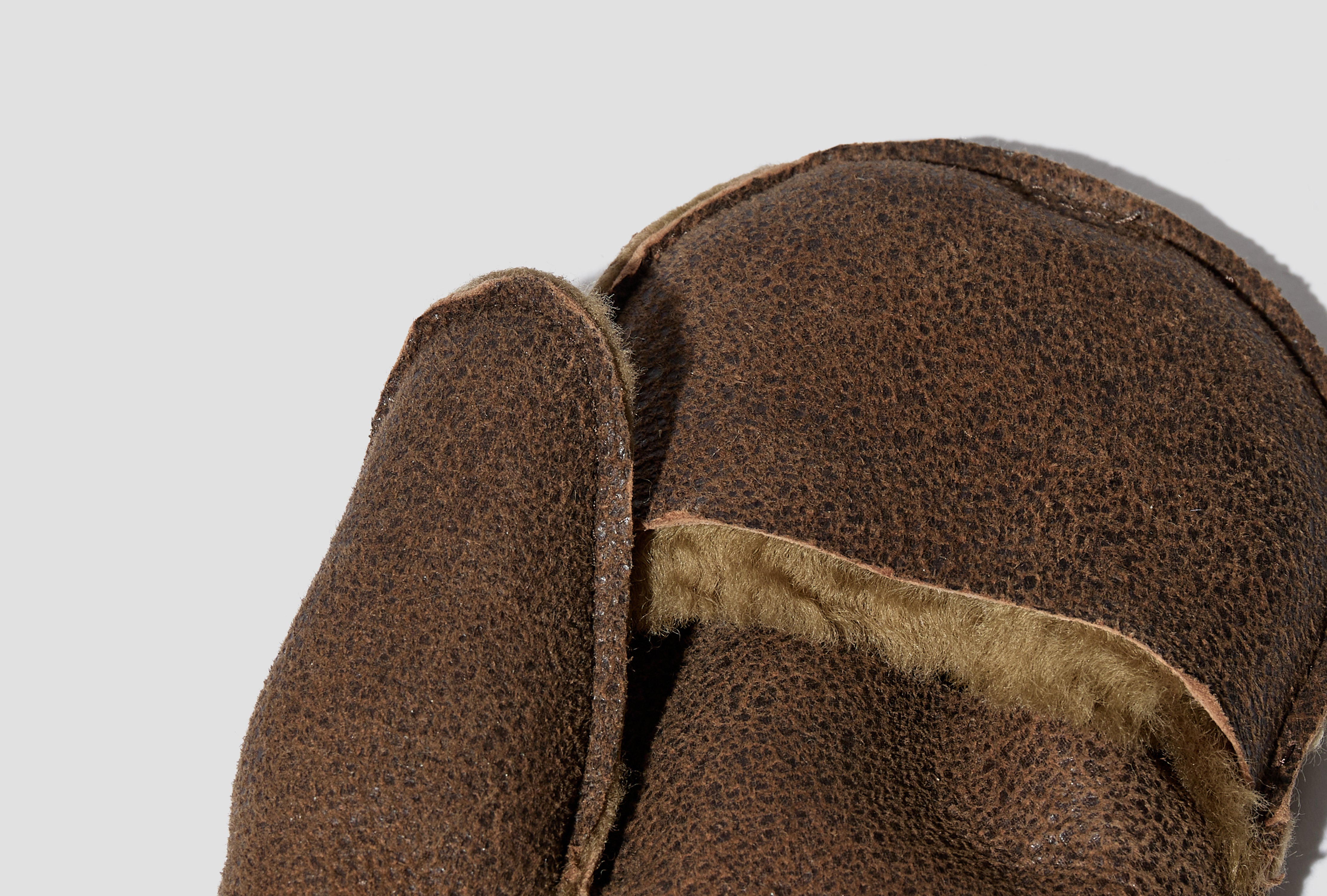 MITTENS - TUFTED SHEARLING / CIDER AW-026-019