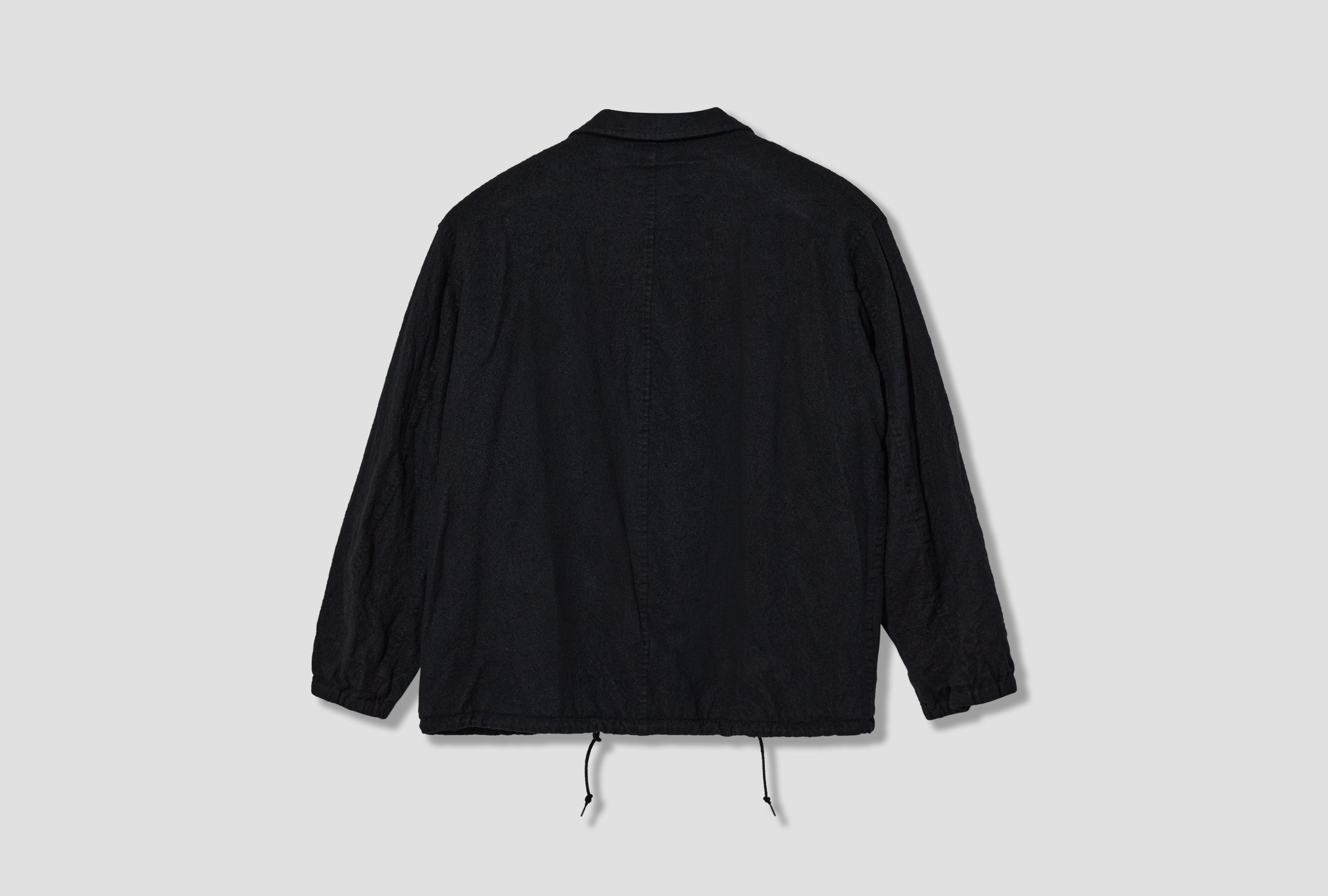 WOOL SERGE GARMENT FULLED HR-J105-W26 Black