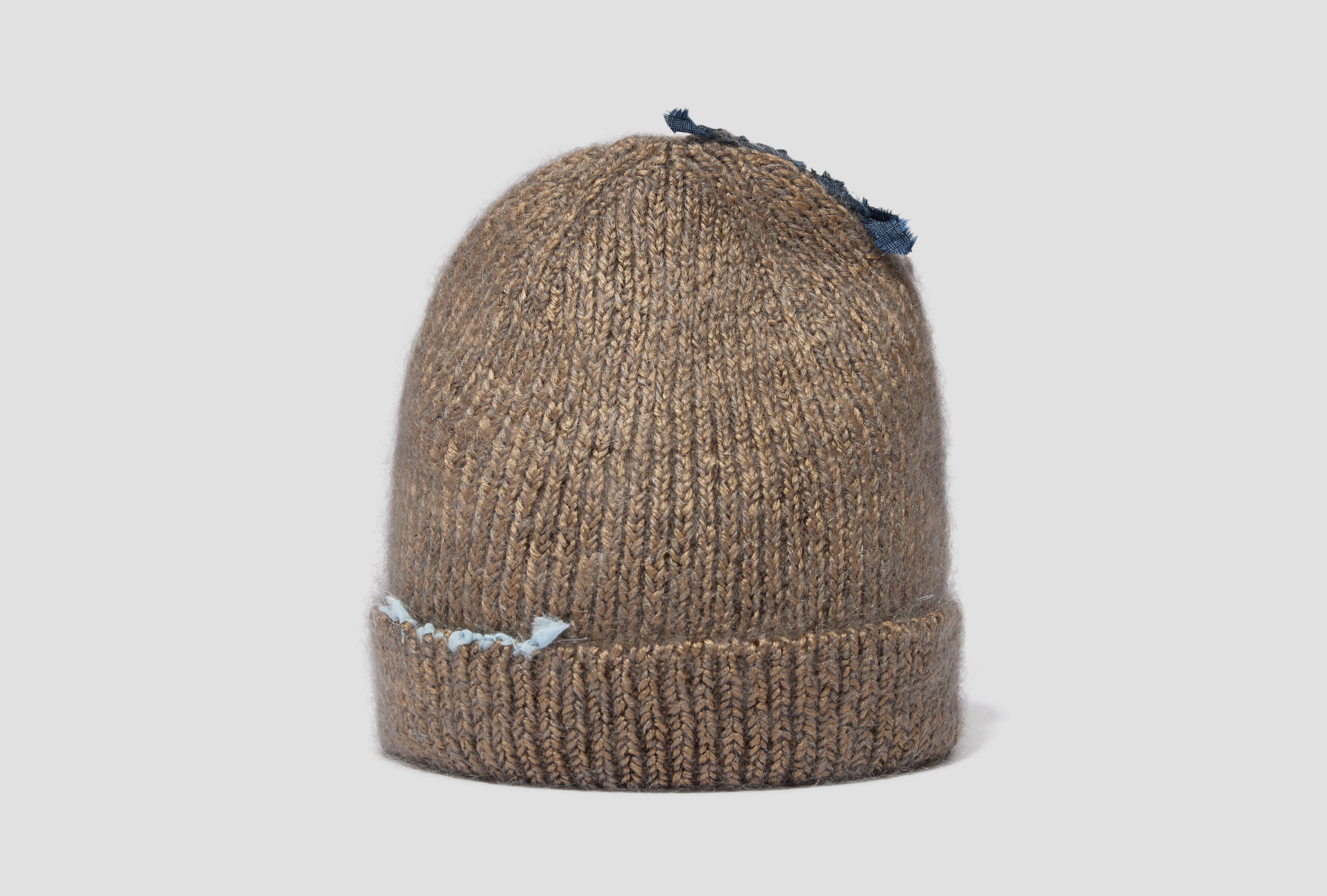 SILK MOHAIR SPARKLE BEANIE - TREE BARK BN-002