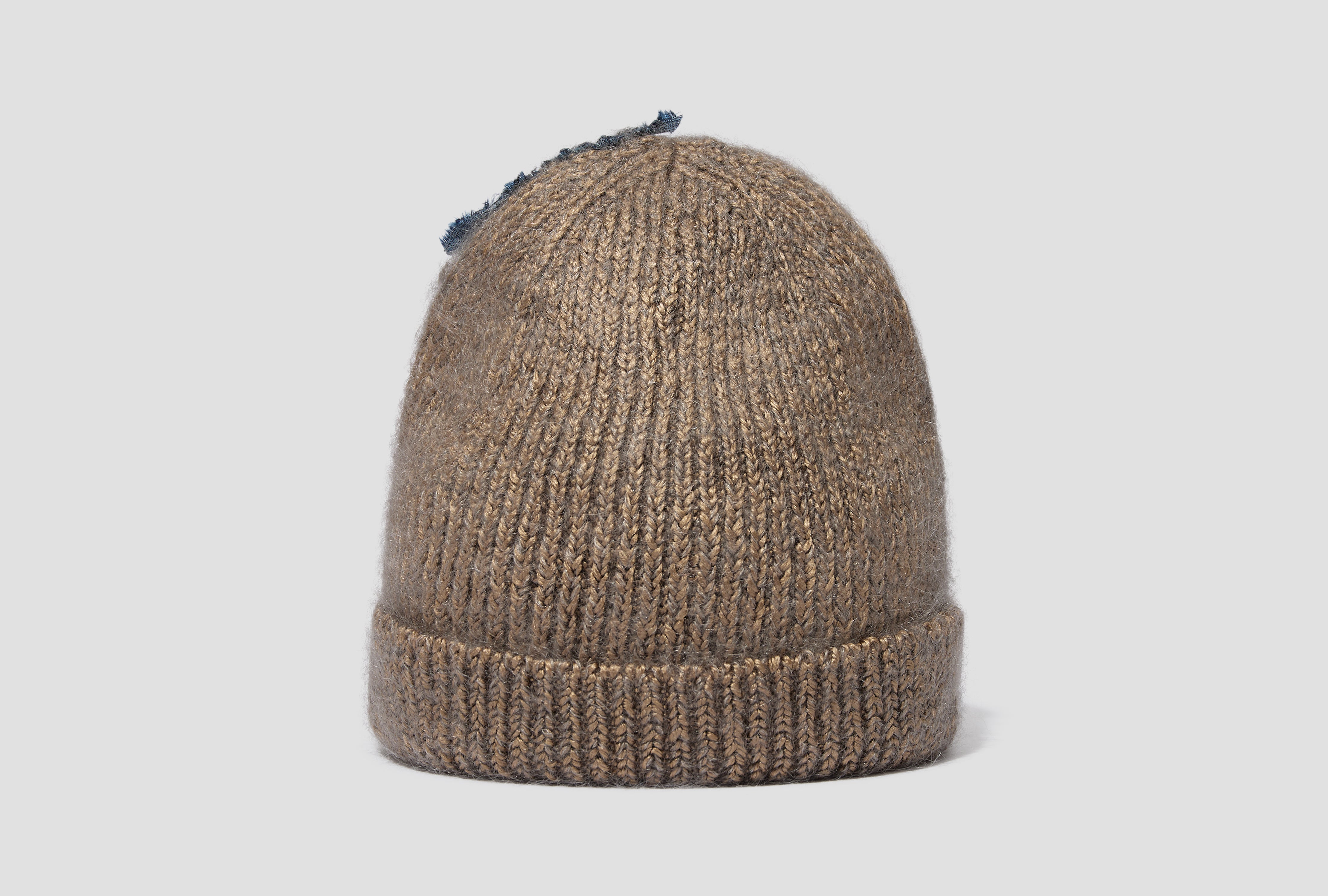 SILK MOHAIR SPARKLE BEANIE - TREE BARK BN-002
