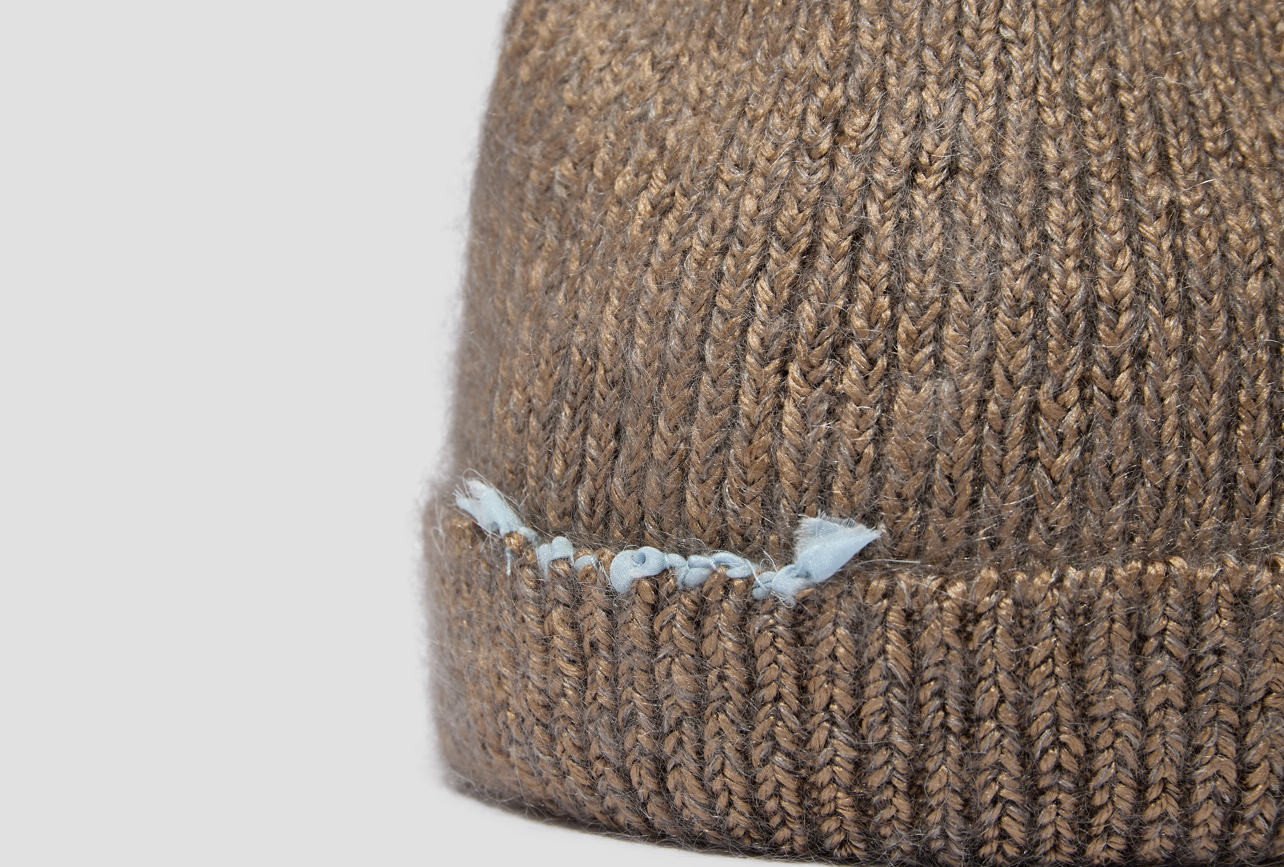 SILK MOHAIR SPARKLE BEANIE - TREE BARK BN-002