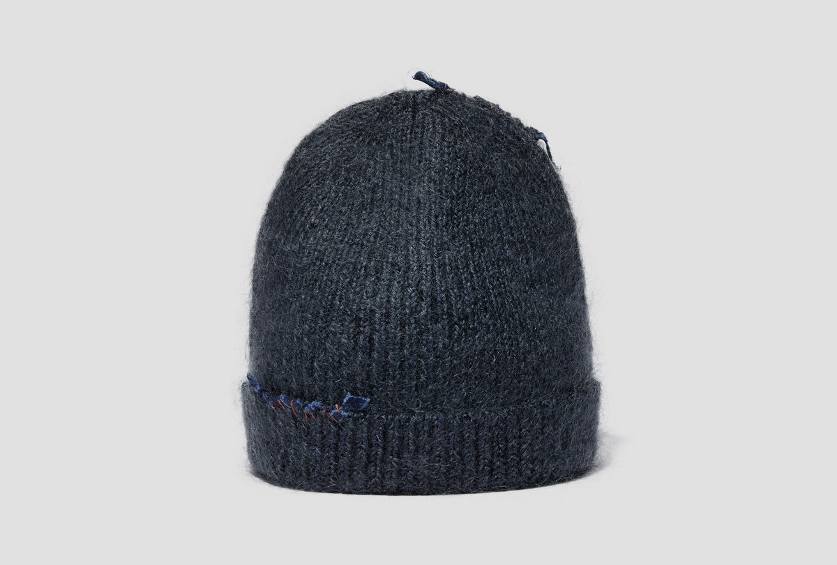 SILK MOHAIR SPARKLE BEANIE - SHADOW MOON BN-002