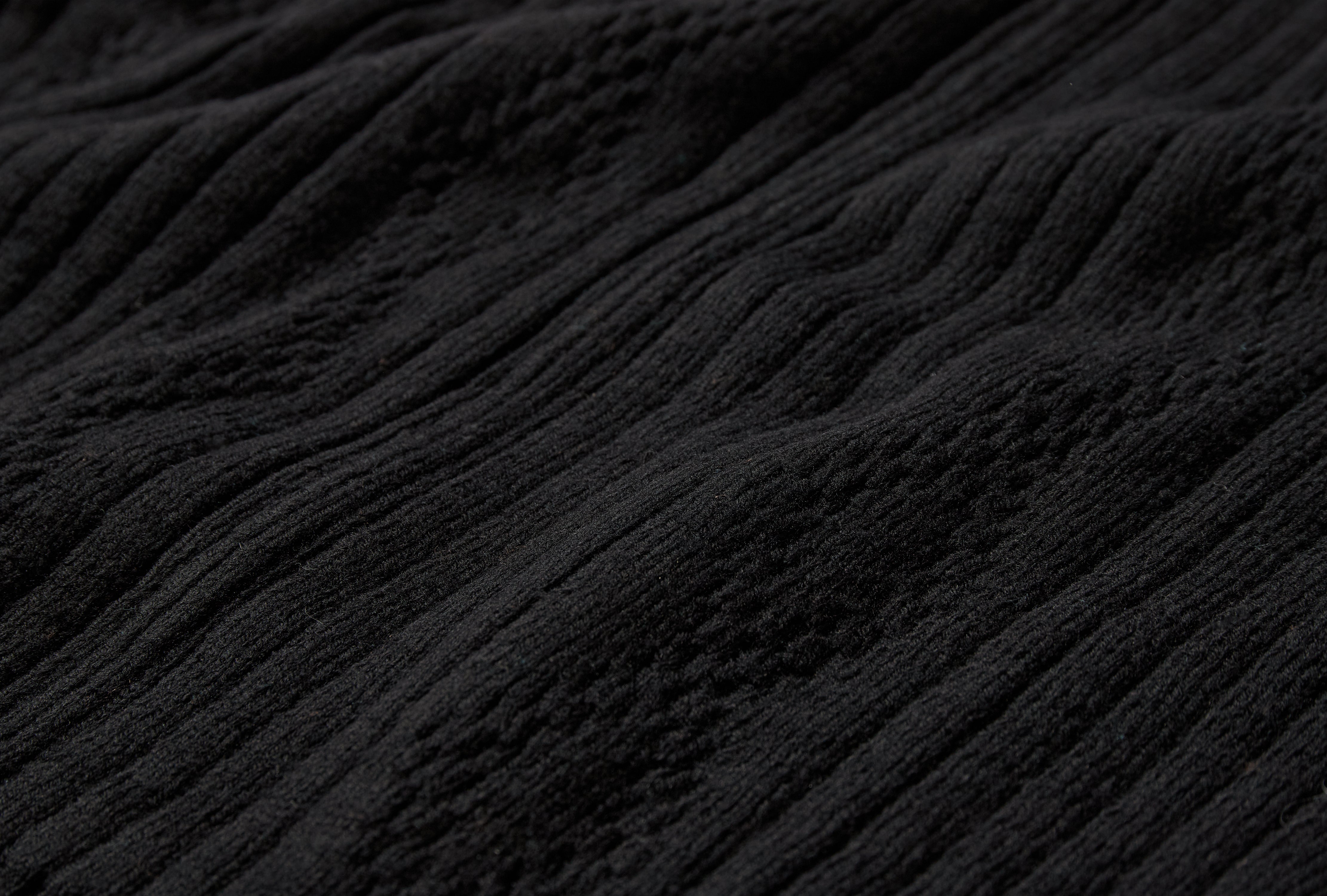 LOT.533 ZIP-UP KNIT BLOUSON - BLACK TT26AW533