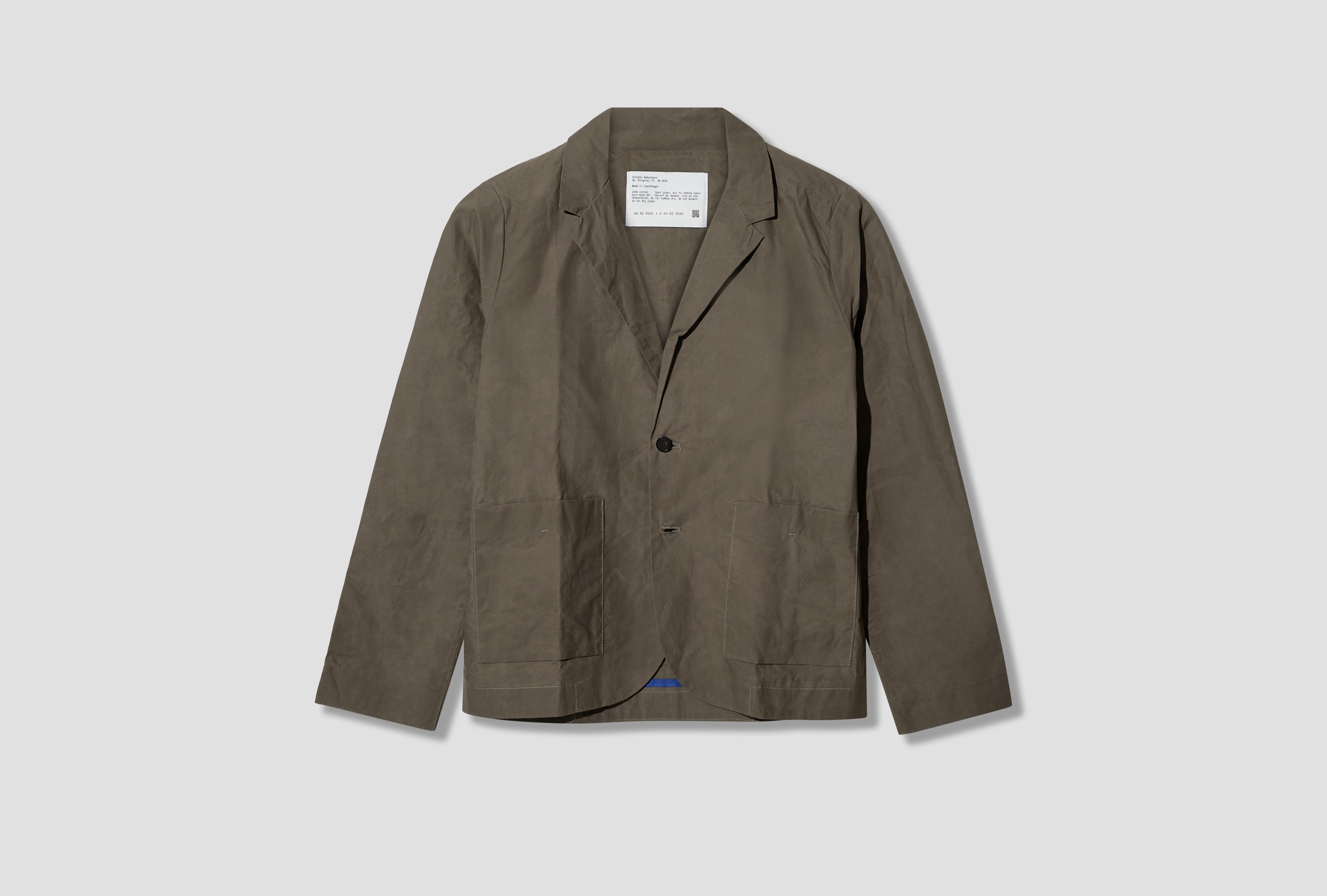 A8 SU R1DI - LIGHT-DRYWAX SUIT JACKET Grey